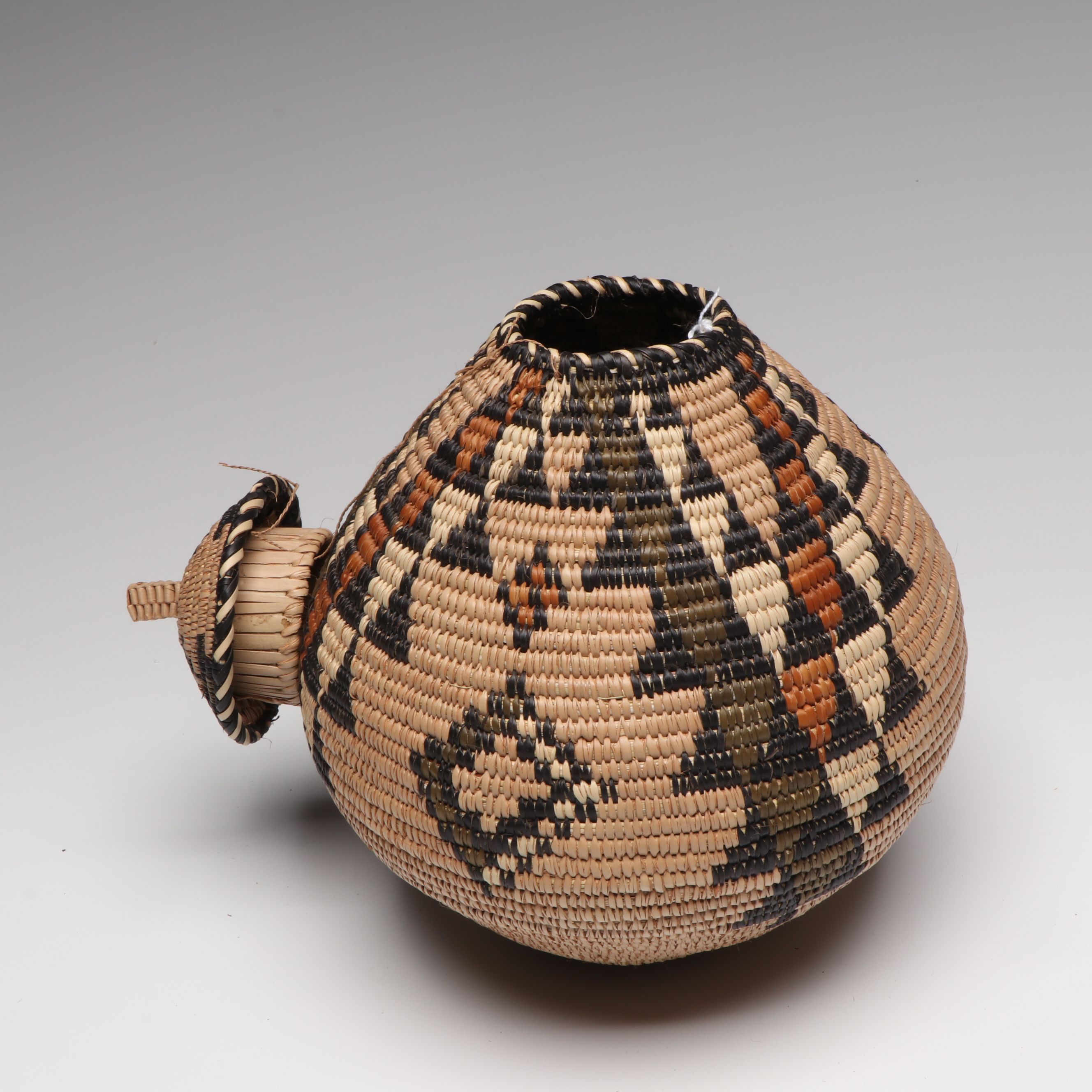Themban Mkhwanazi and Other Zulu Ilala Palm Lidded Baskets