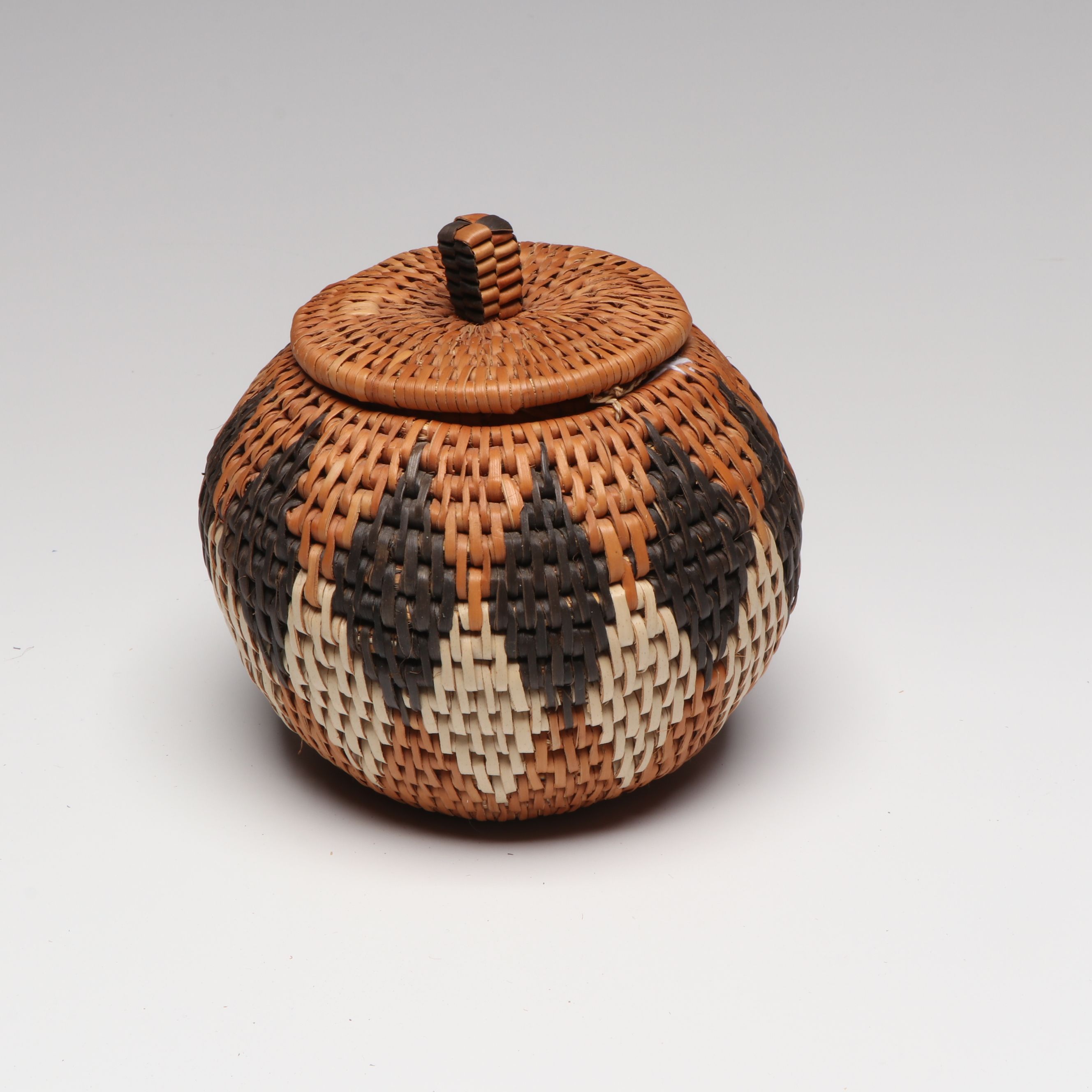 Themban Mkhwanazi and Other Zulu Ilala Palm Lidded Baskets