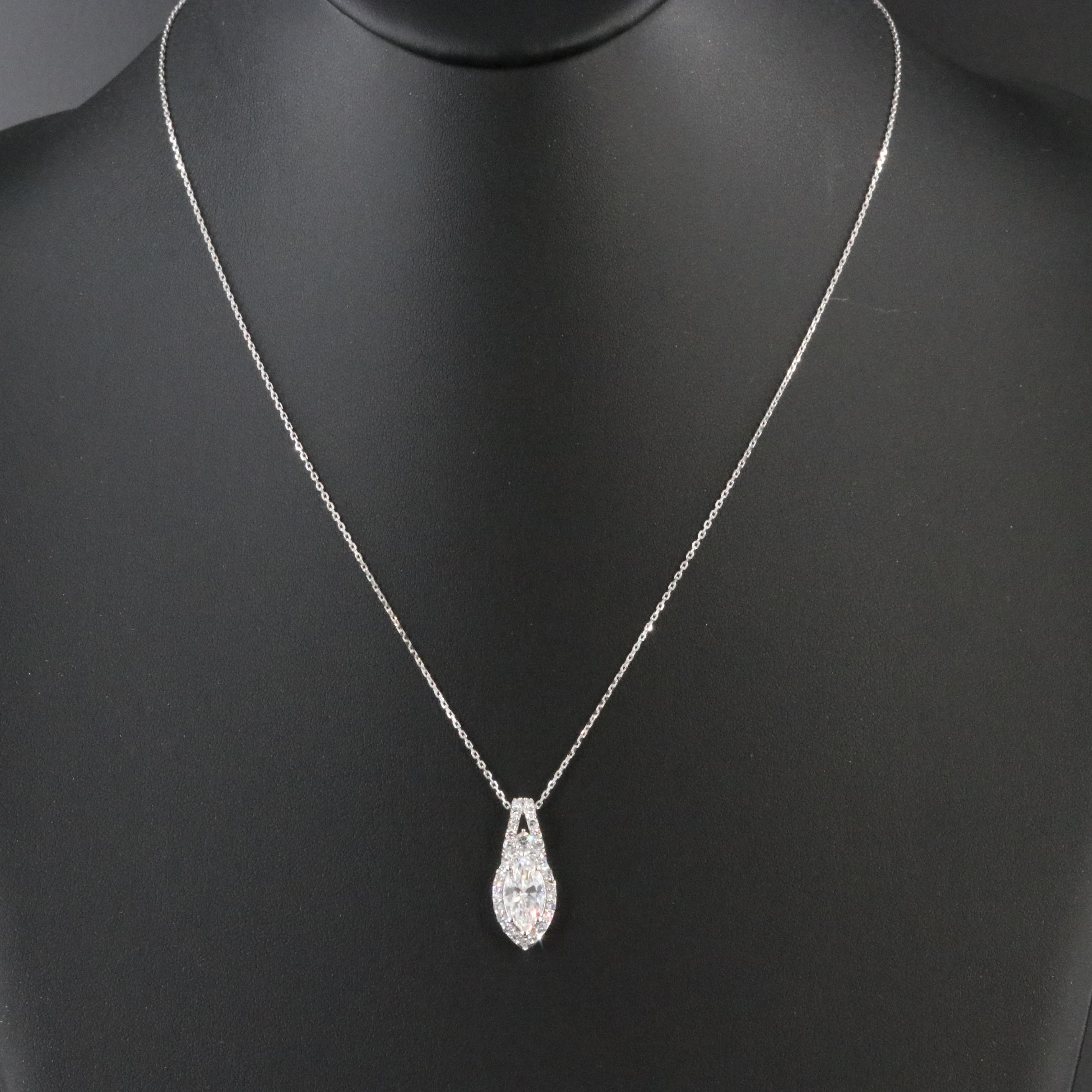 14K 2.14 CTW Lab Grown Diamond Pendant Necklace