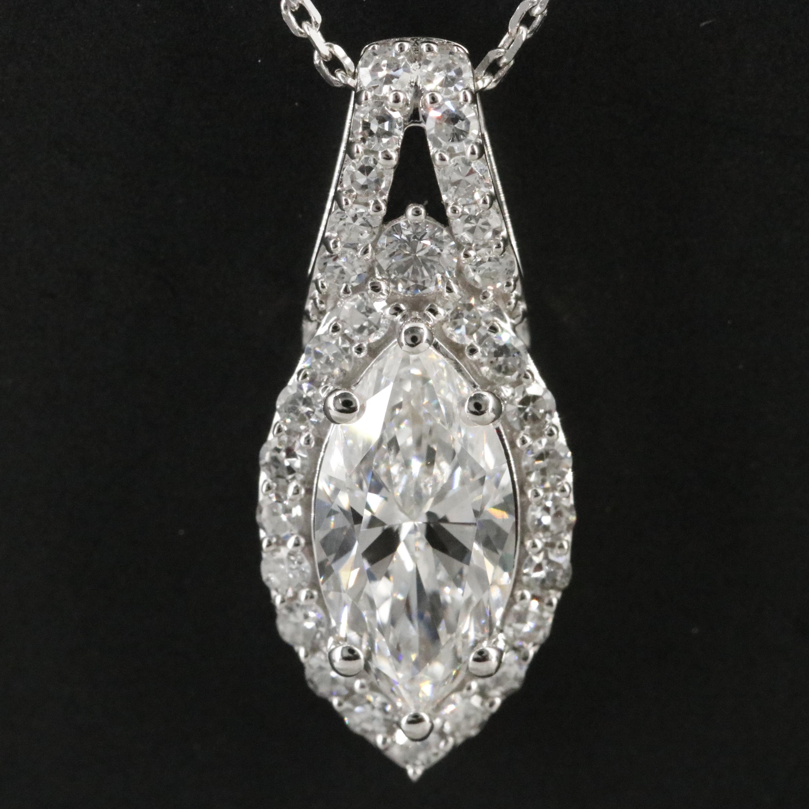 14K 2.14 CTW Lab Grown Diamond Pendant Necklace