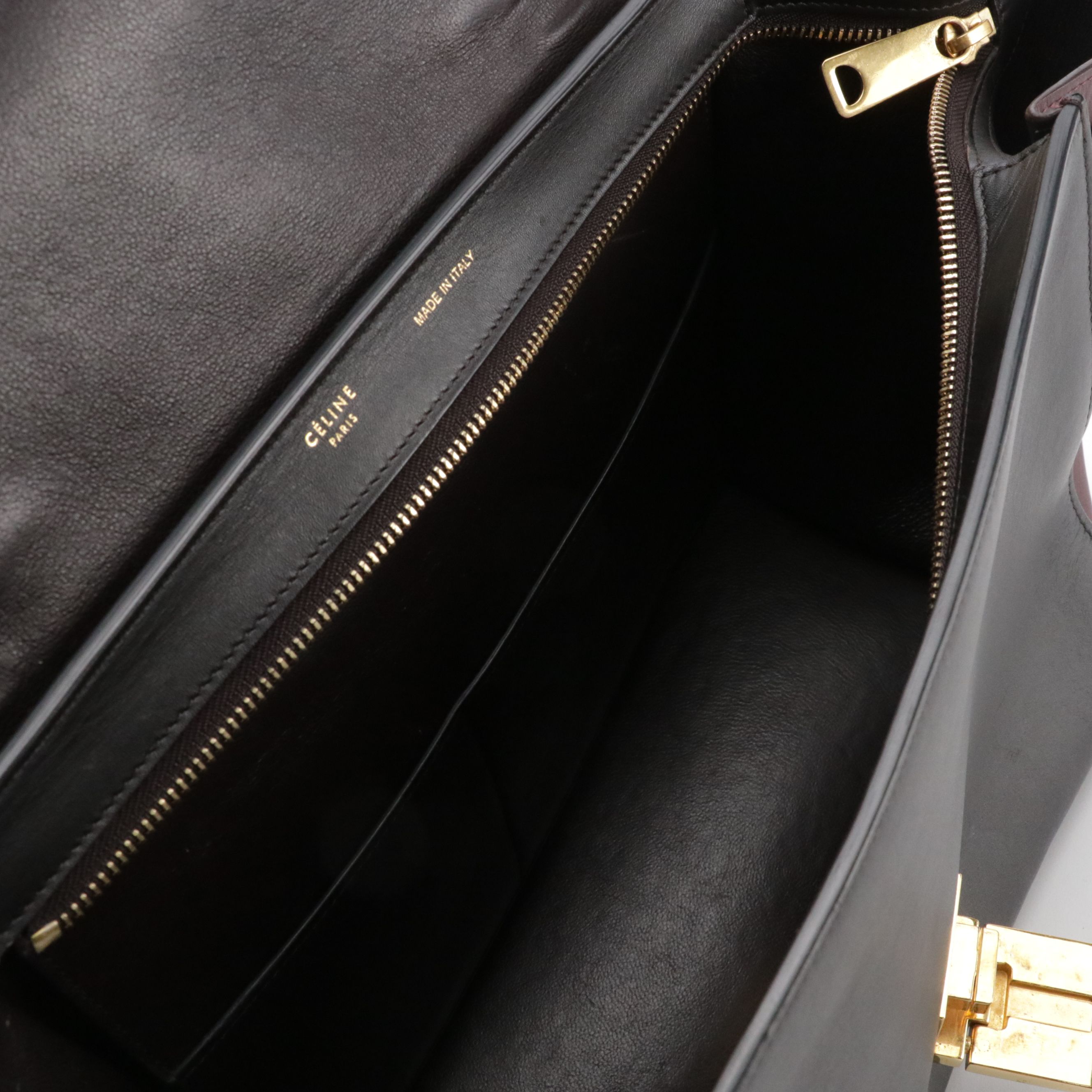 Céline Tricolor Leather Trapeze Two-Way Bag