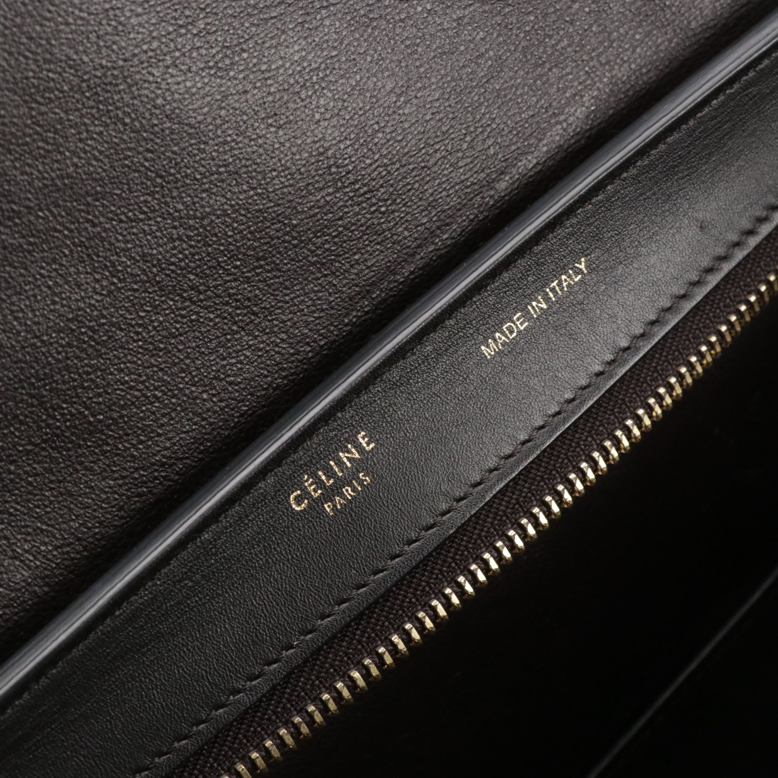 Céline Tricolor Leather Trapeze Two-Way Bag