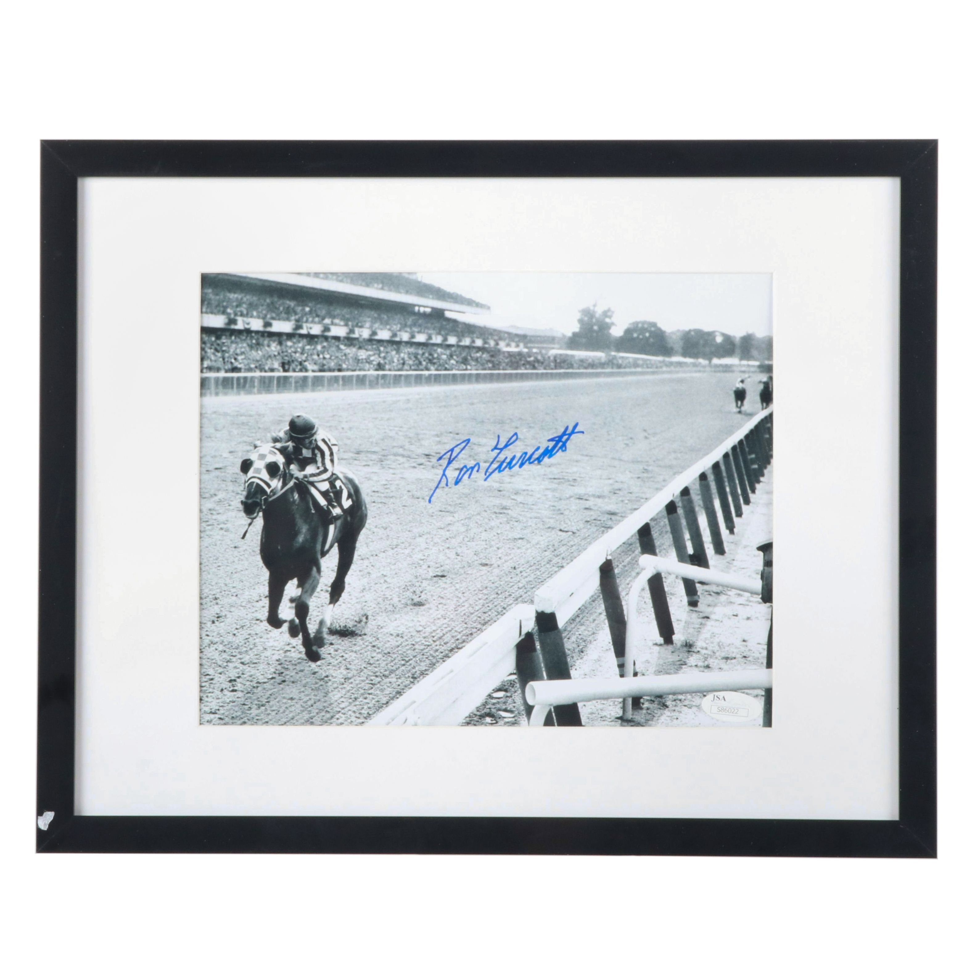 Ron Turcotte Signed Print Featuring Secretariat, JSA