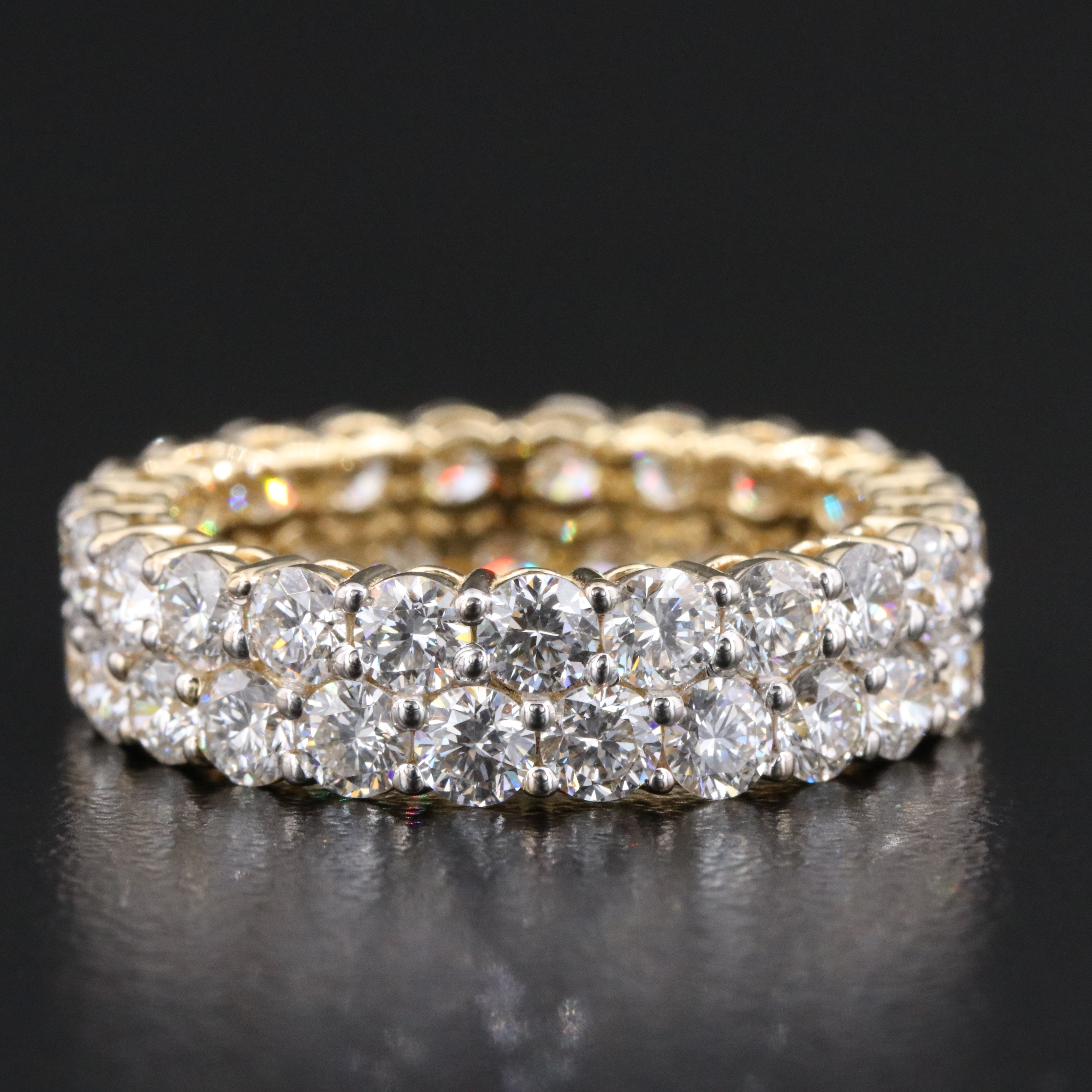 14K 4.37 CTW Lab Grown Diamond Eternity Band