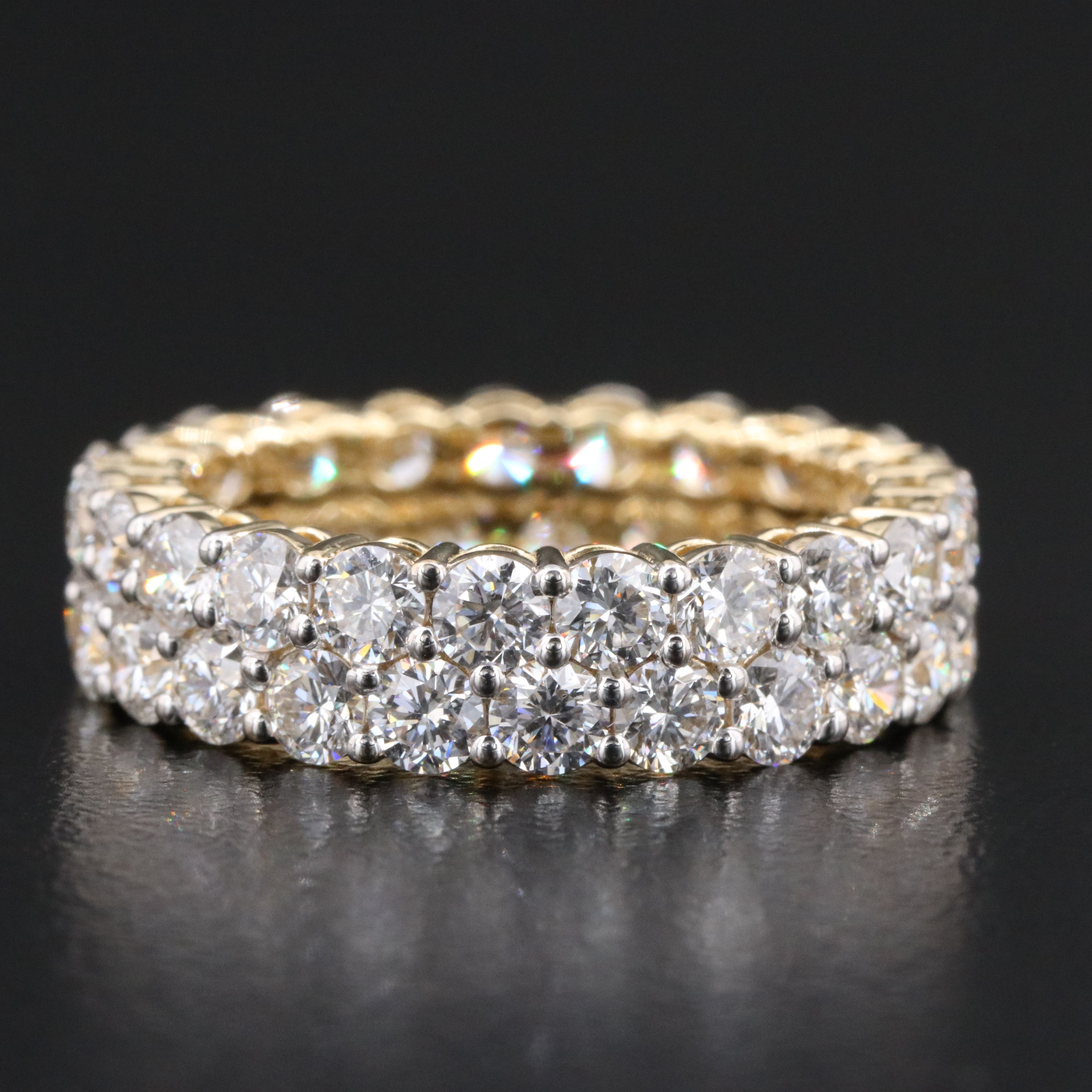14K 4.37 CTW Lab Grown Diamond Eternity Band