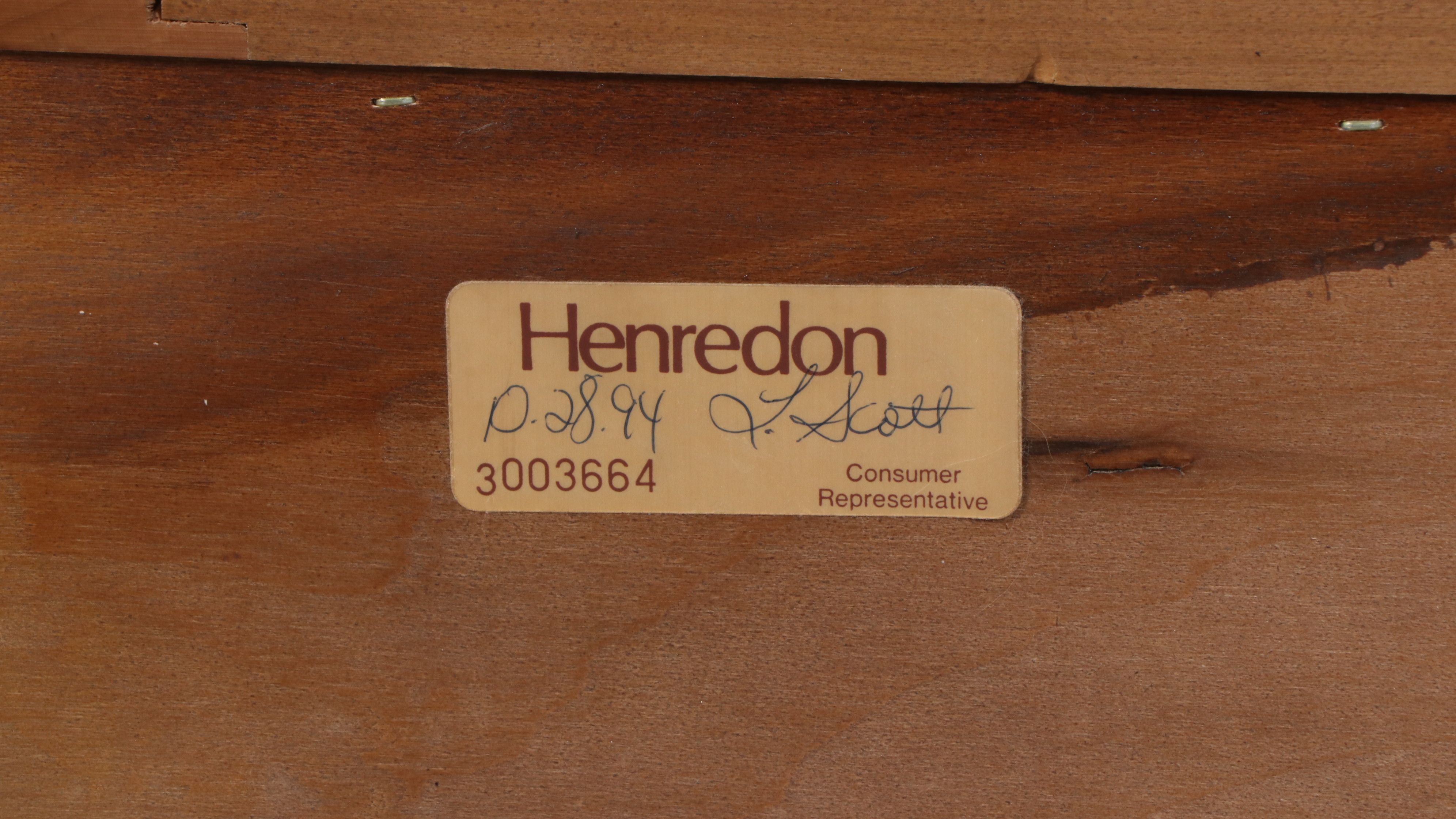 Henredon "Rittenhouse Square" Mahogany Breakfront China Cabinet