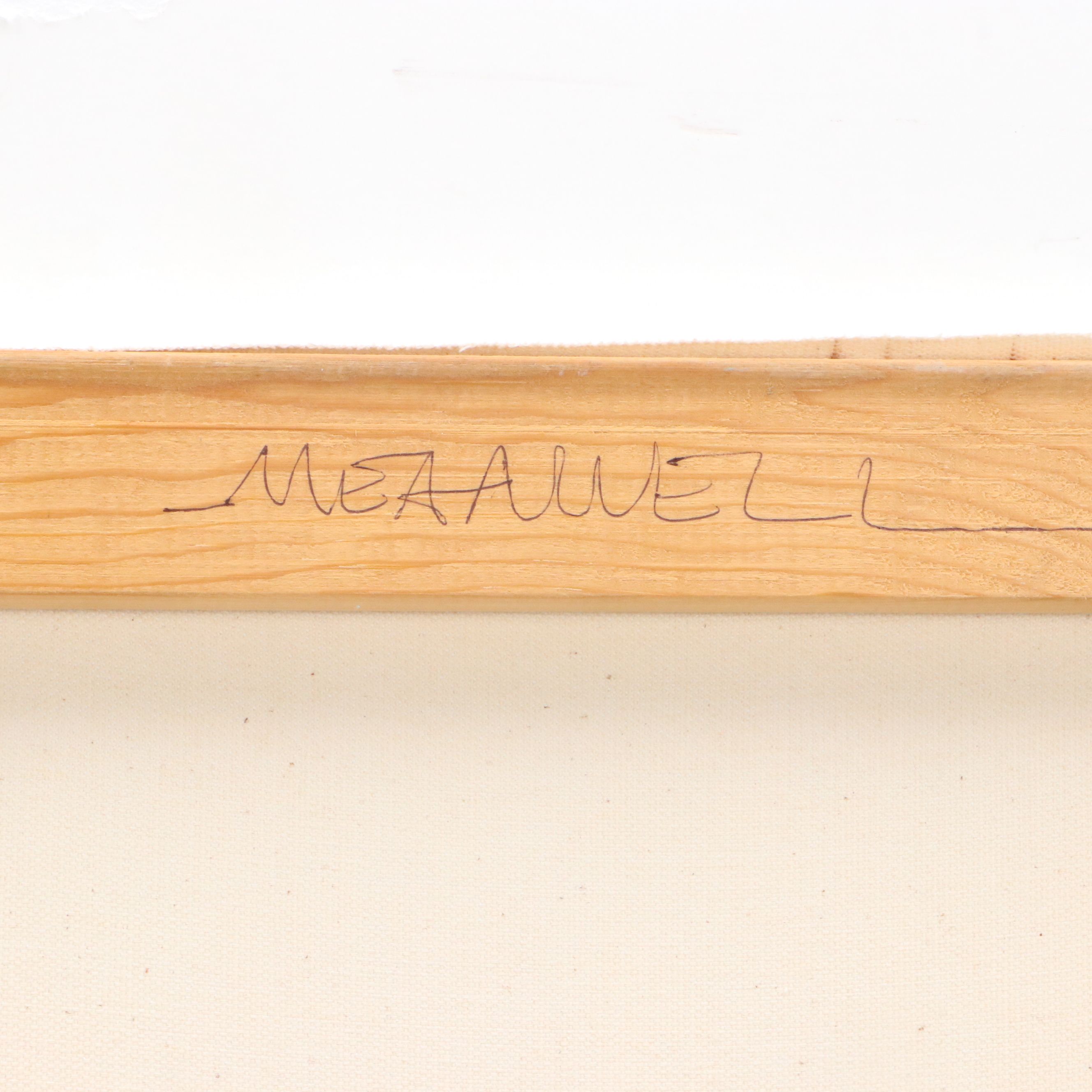 Jack Meanwell Oil Painting on Canvas, Late 20th Century