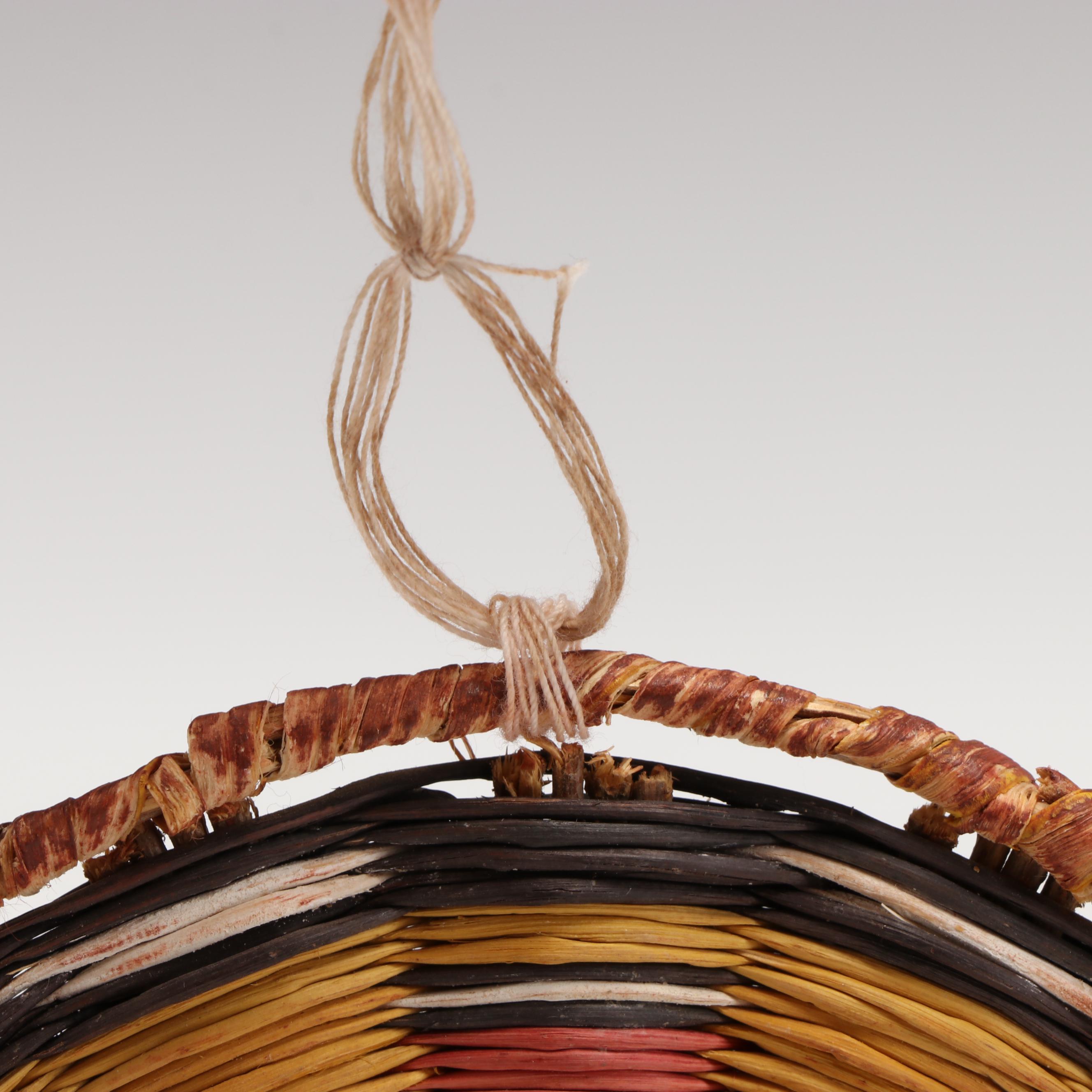 Olena Thompson with Other Hopi Third Mesa Woven Siwi and Sumac Basketry Plaques