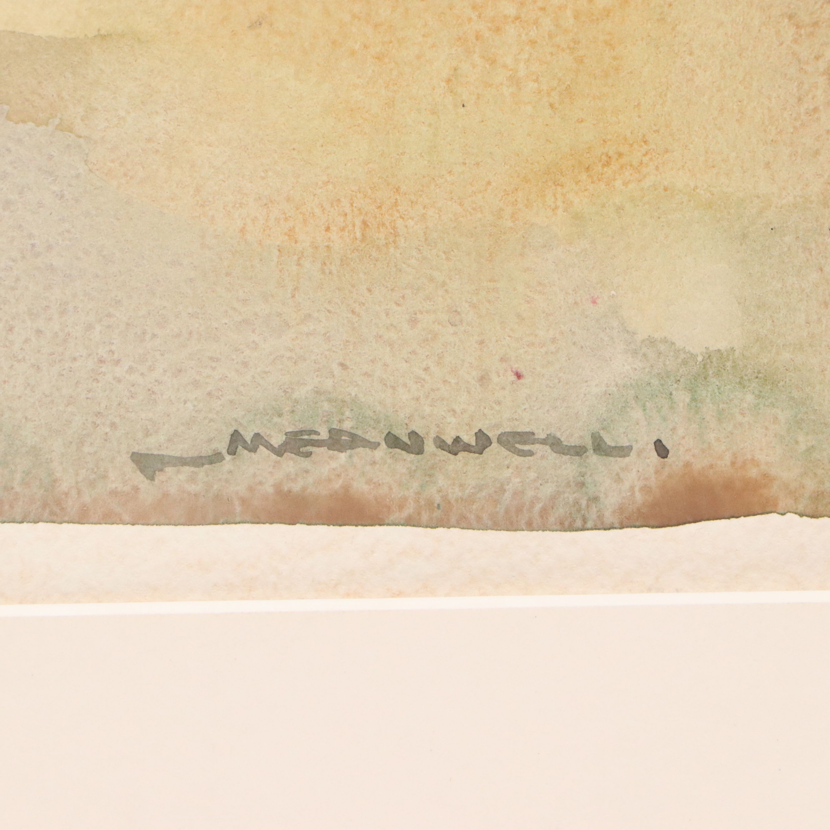 Jack Meanwell Still Life Watercolor Painting, Late 20th Century