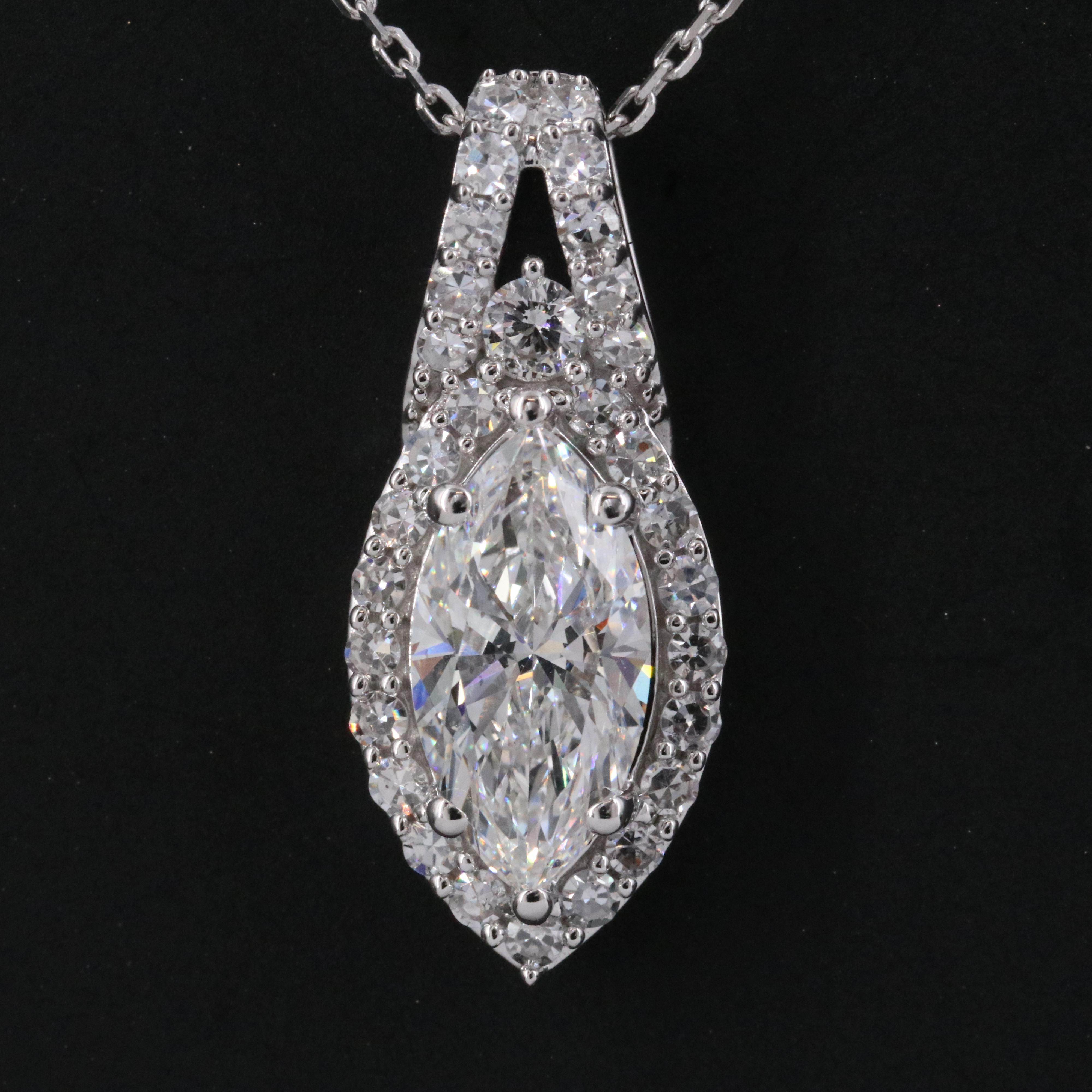 14K 2.02 CTW Lab Grown Diamond Pendant Necklace