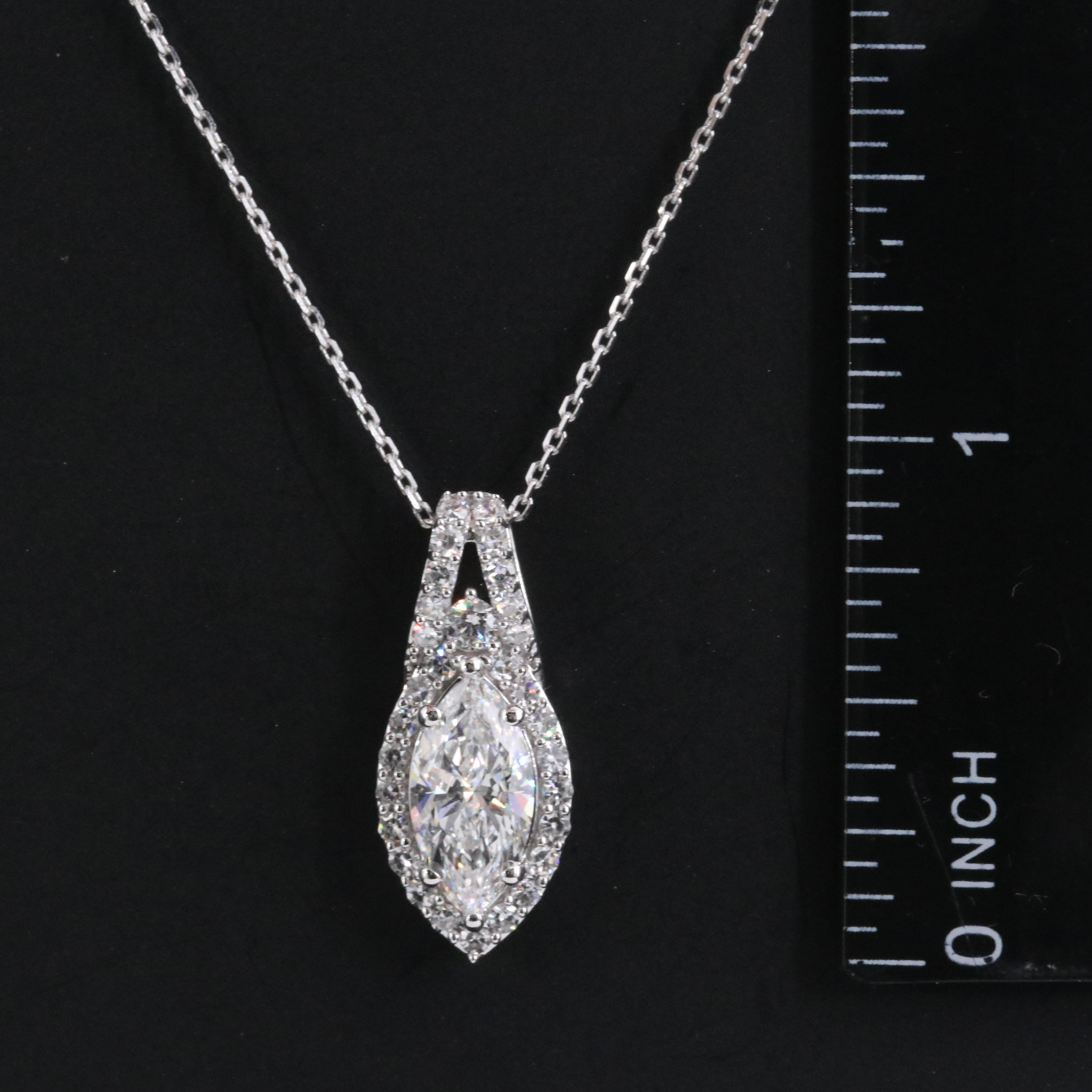 14K 2.02 CTW Lab Grown Diamond Pendant Necklace
