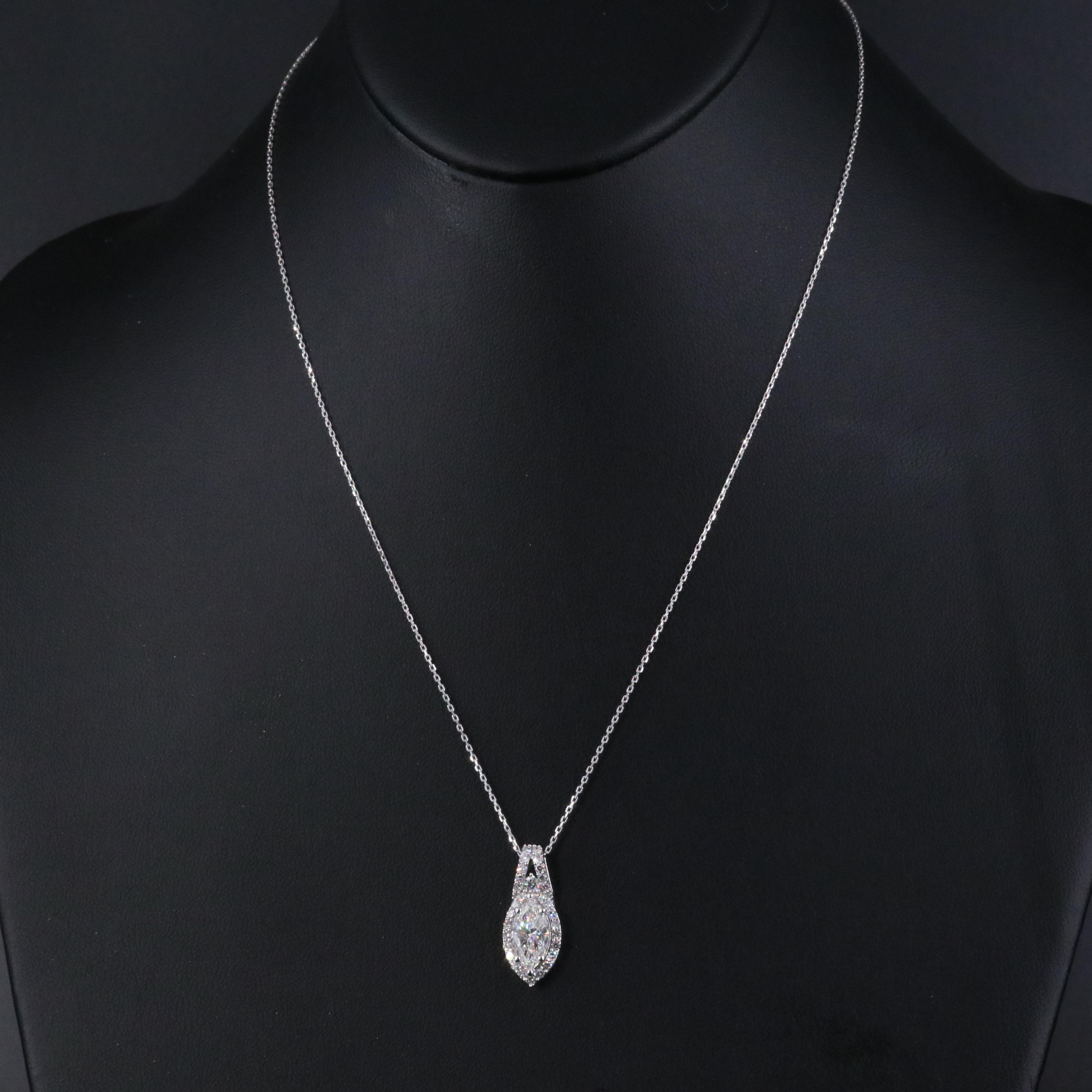 14K 2.02 CTW Lab Grown Diamond Pendant Necklace