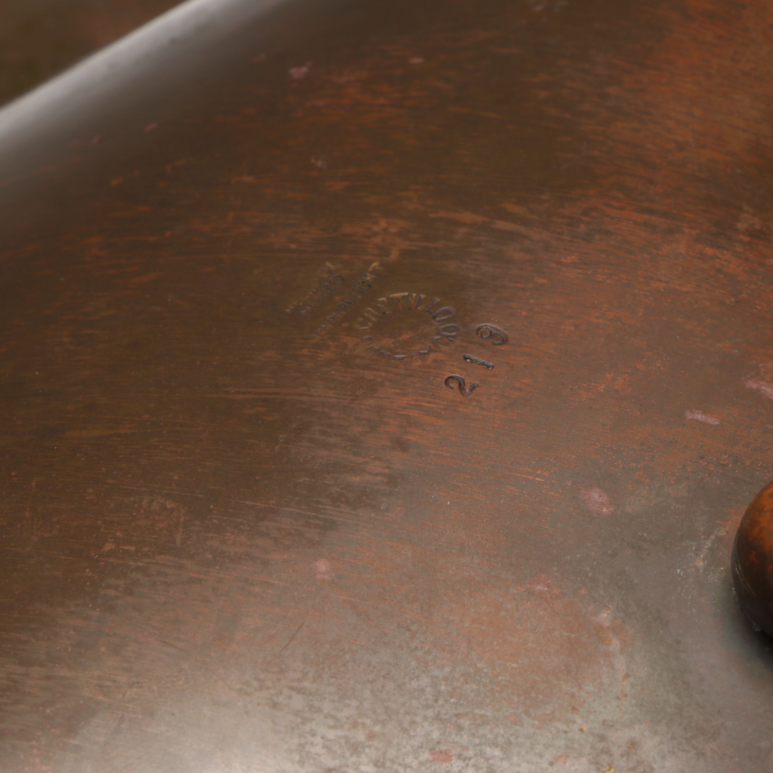 Mid Century Modern Mexican Los Castillo Married Metal Footed Bowl