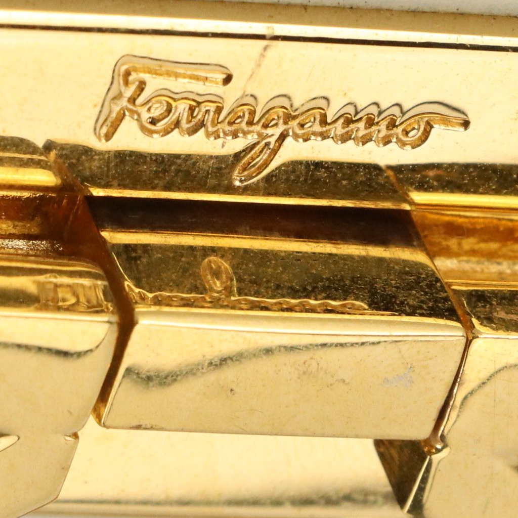 Salvatore Ferragamo Gancini Flap Crossbody Bag in White Leather