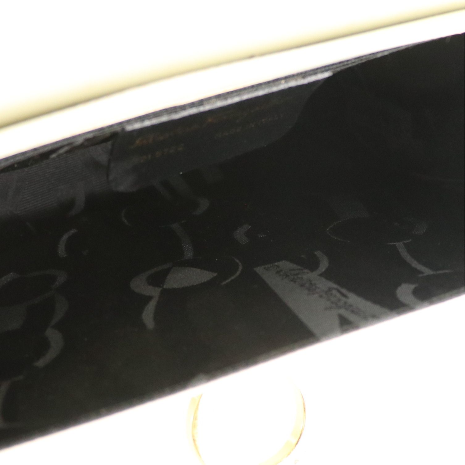 Salvatore Ferragamo Gancini Flap Crossbody Bag in White Leather