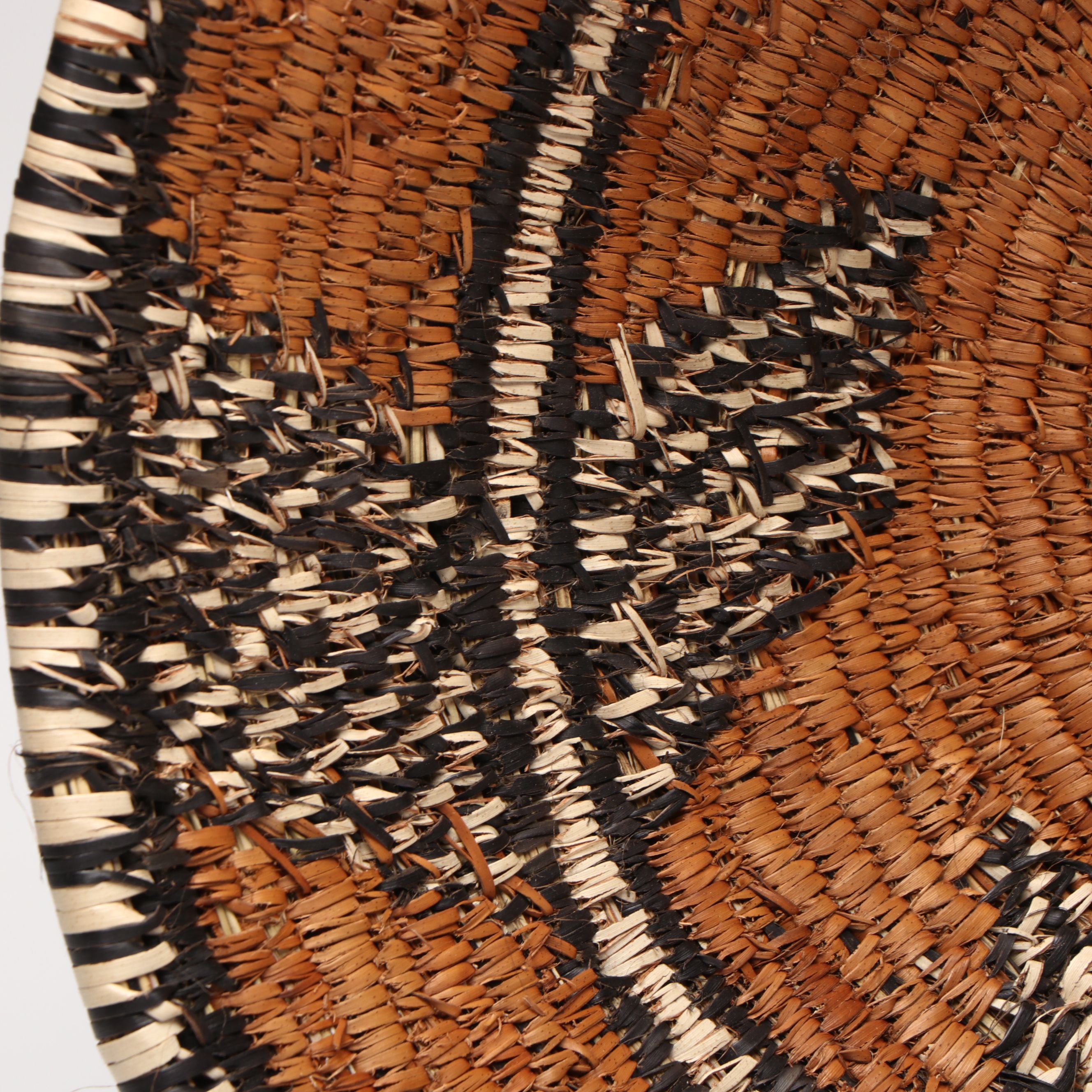 South African Zulu Peoples Ilala Palm Lidded Container and Basket