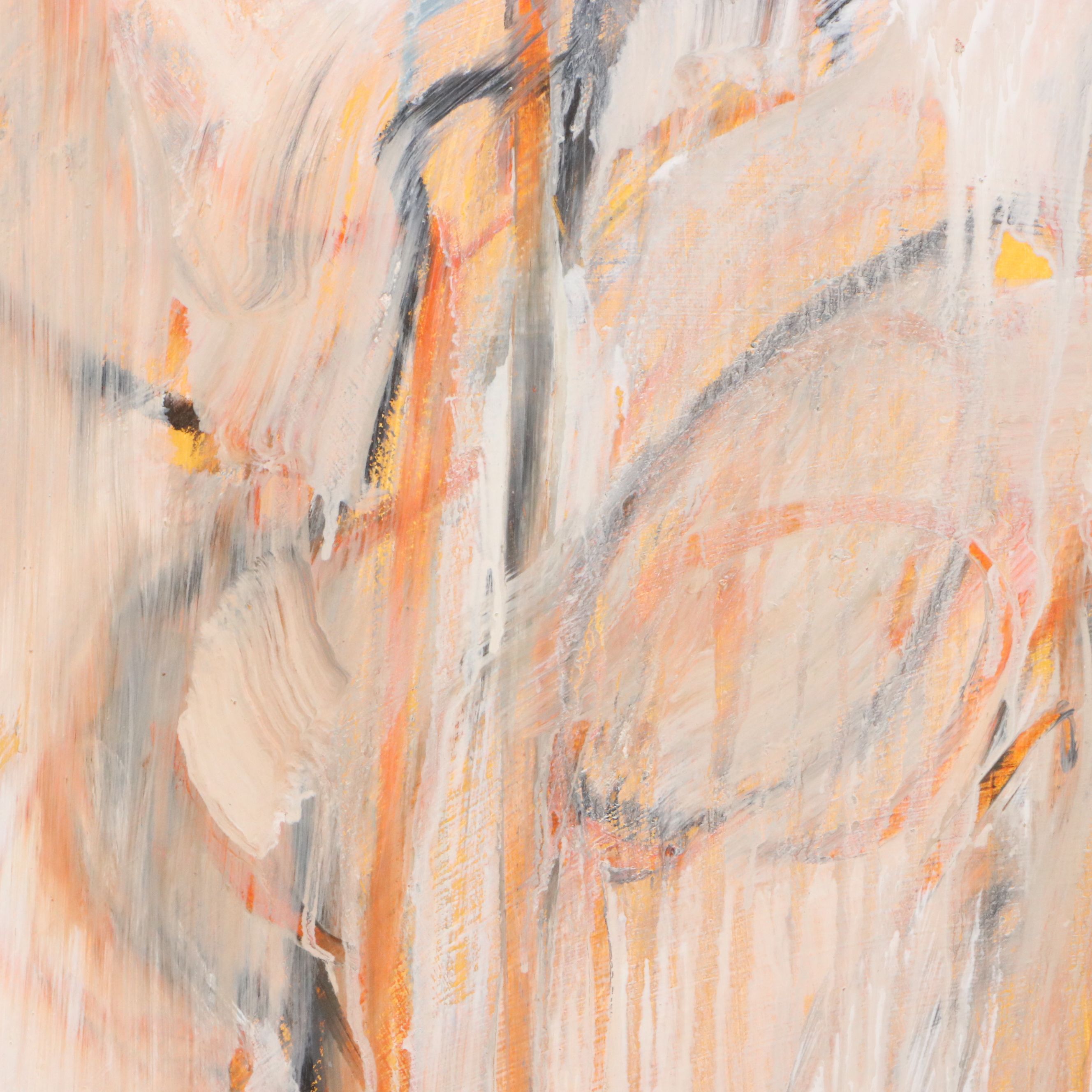 Jack Meanwell Mixed Media Painting, 1994