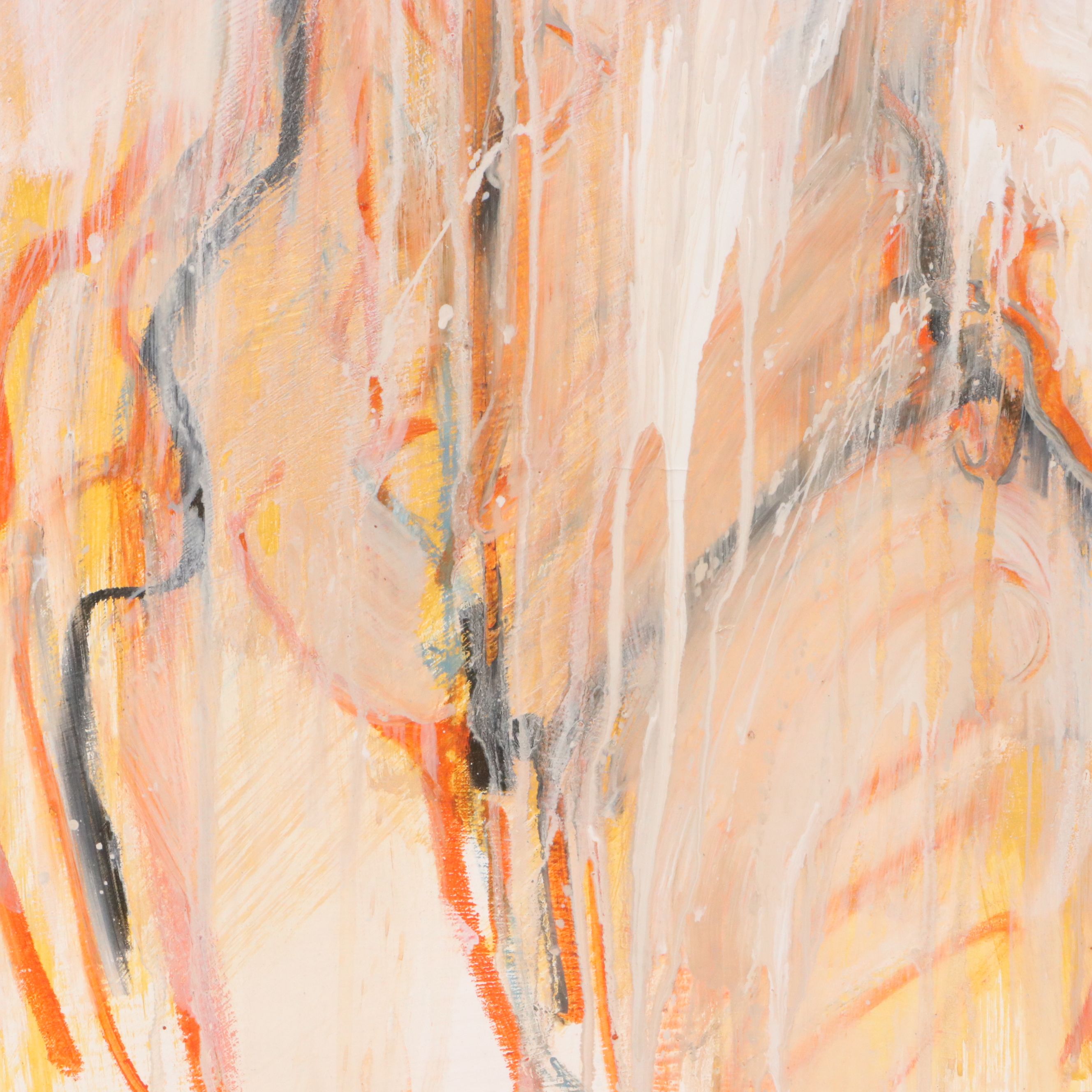 Jack Meanwell Mixed Media Painting, 1994