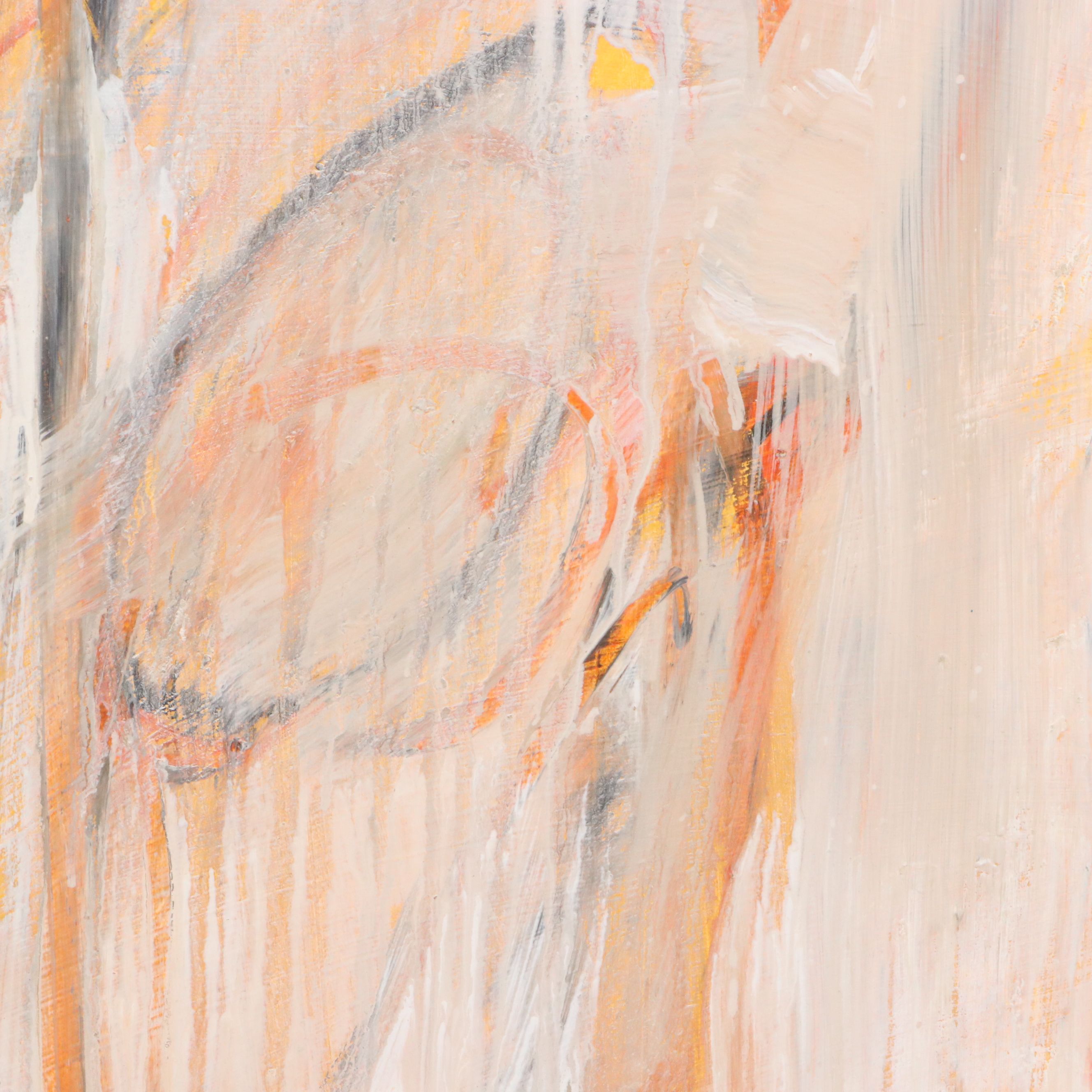 Jack Meanwell Mixed Media Painting, 1994