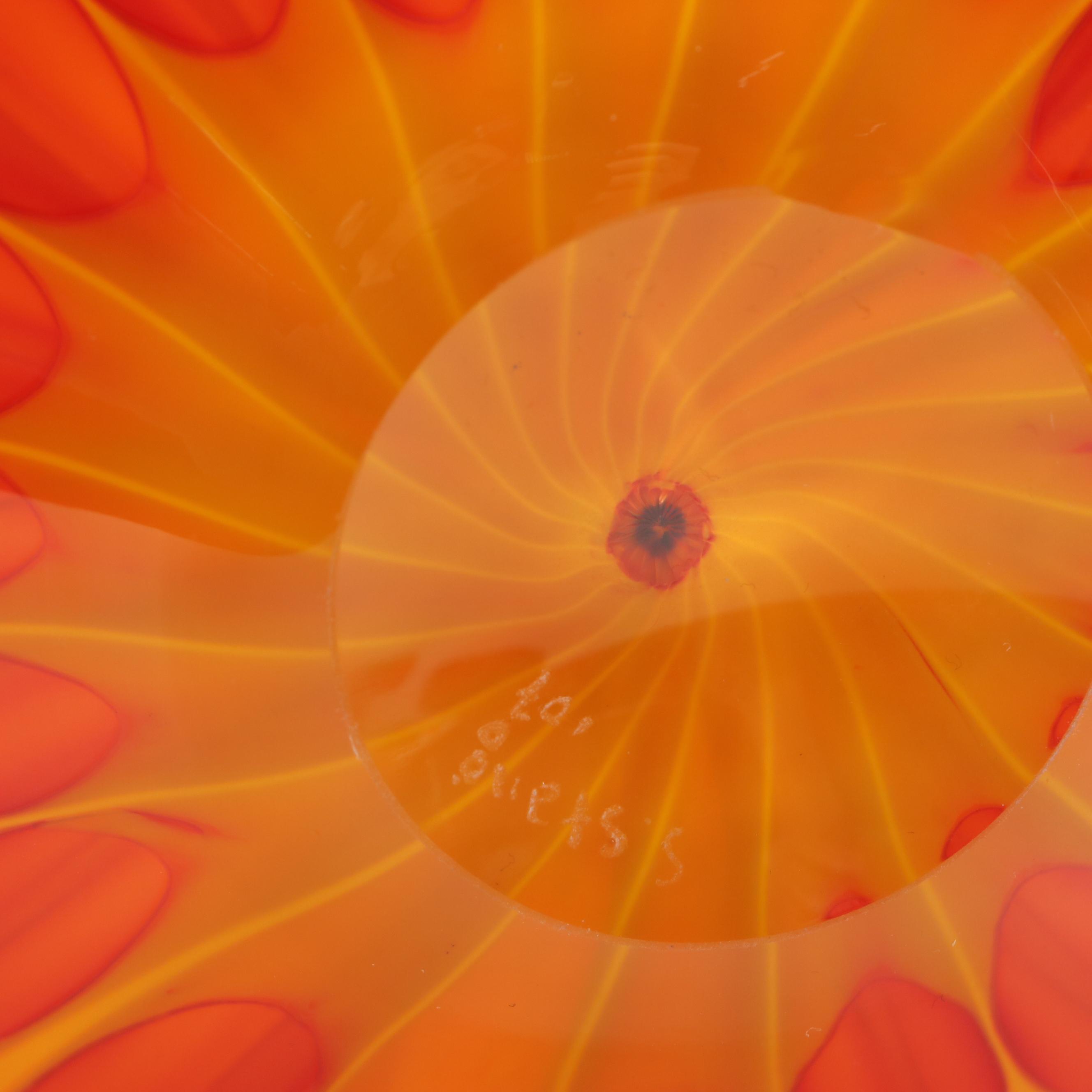 Sam Stang Signed Murrini Blown Glass Vase, 2007