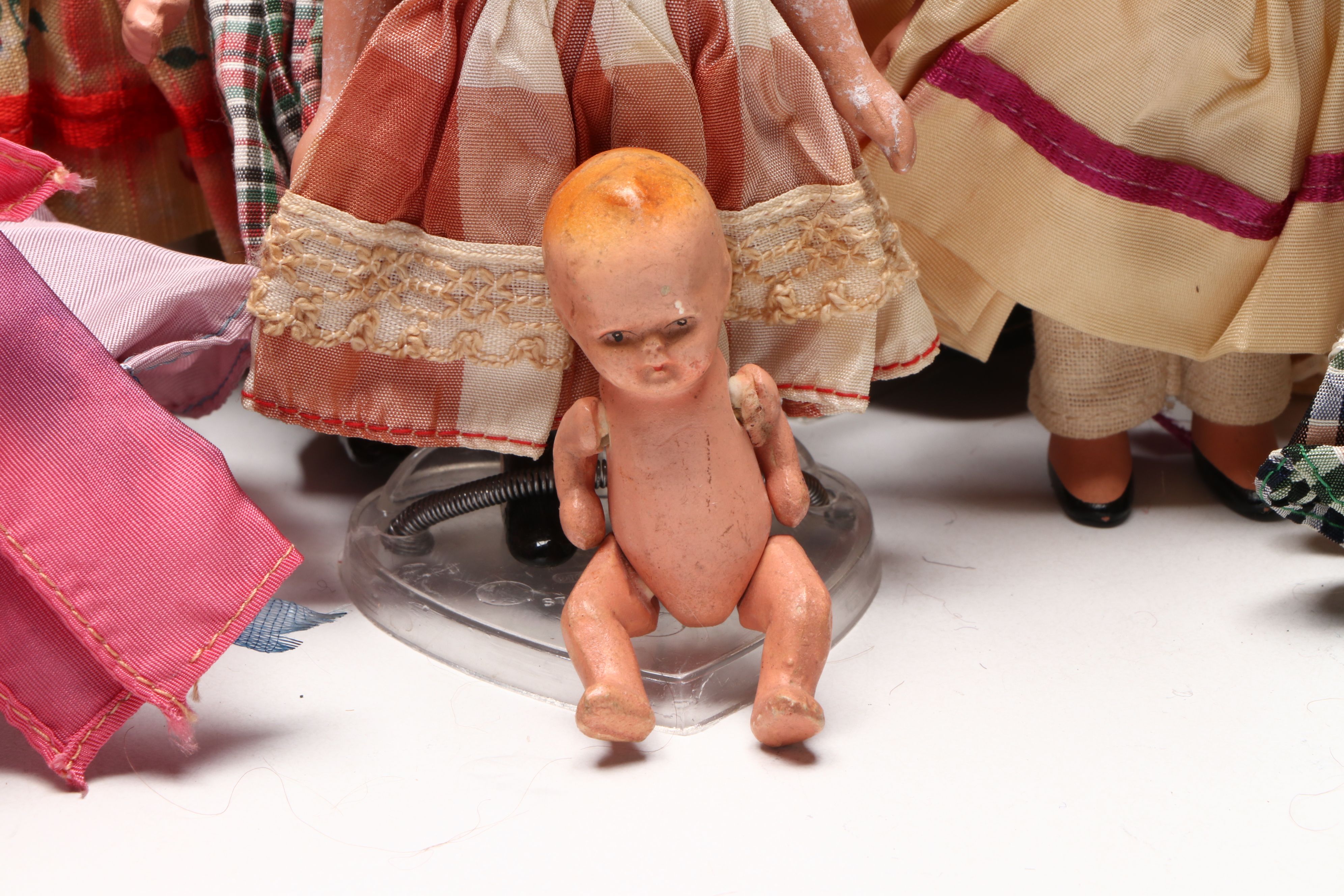 Antique Boudoir Doll with Knickerbocker, Nancy Ann and Other Vintage Dolls