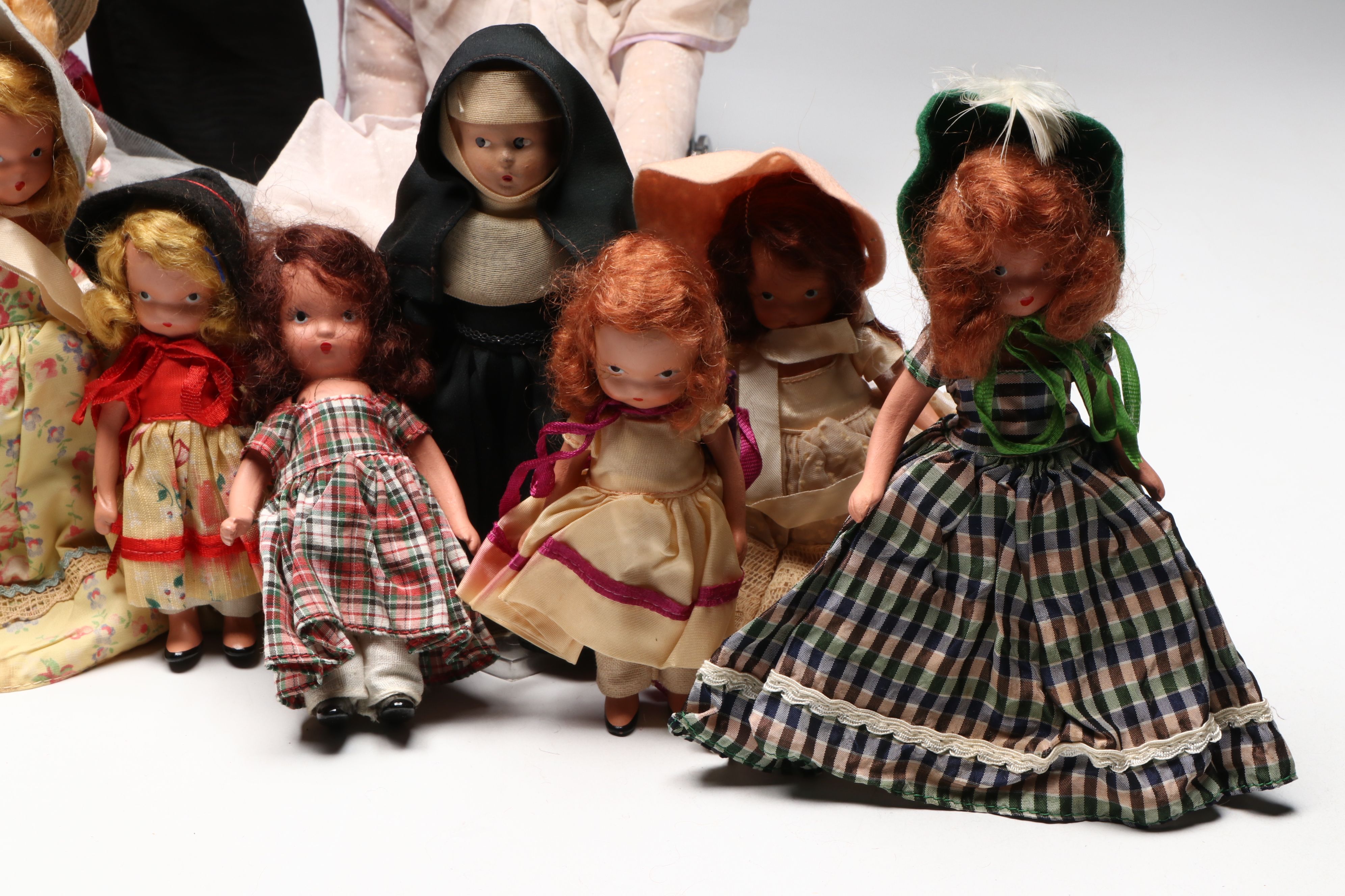 Antique Boudoir Doll with Knickerbocker, Nancy Ann and Other Vintage Dolls