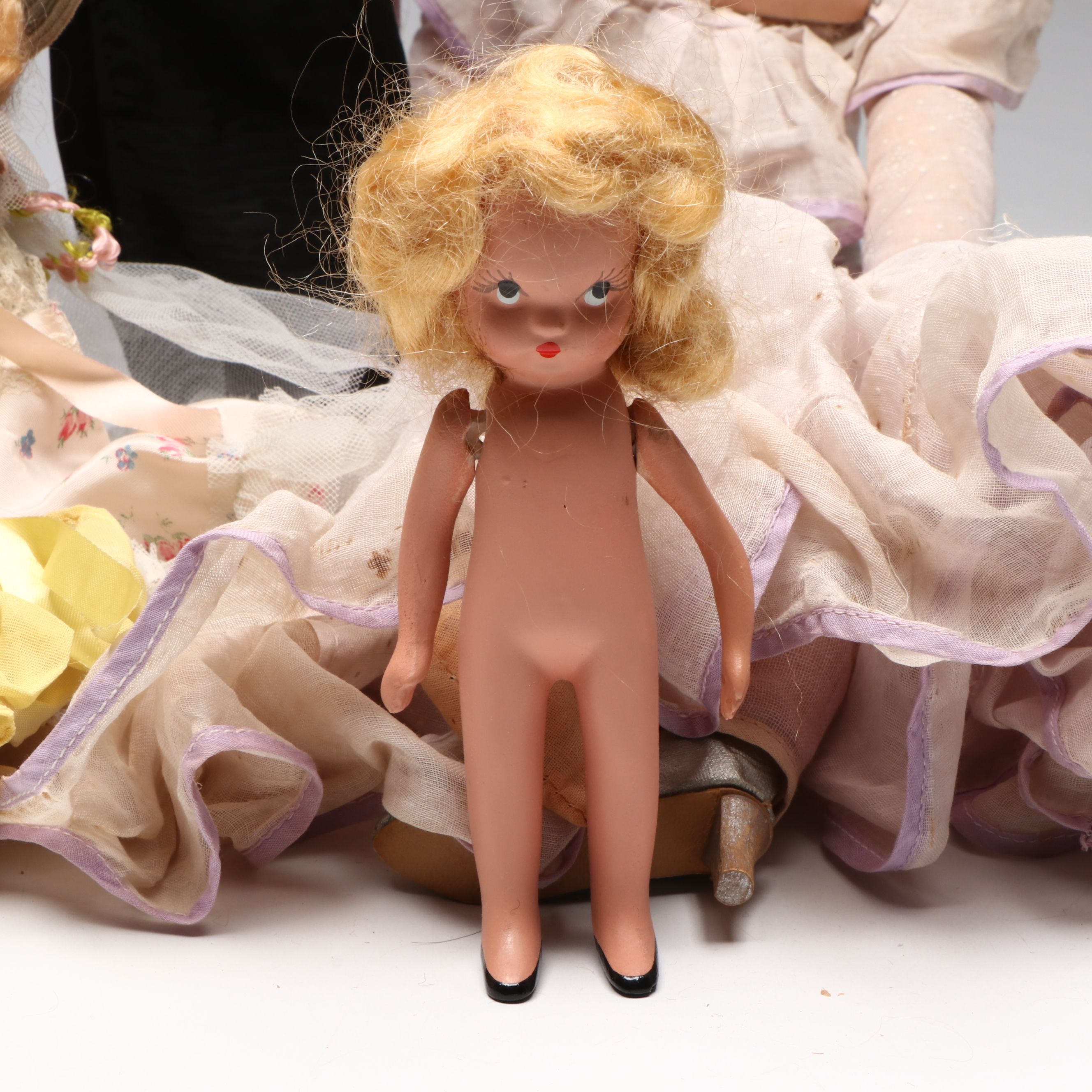 Antique Boudoir Doll with Knickerbocker, Nancy Ann and Other Vintage Dolls