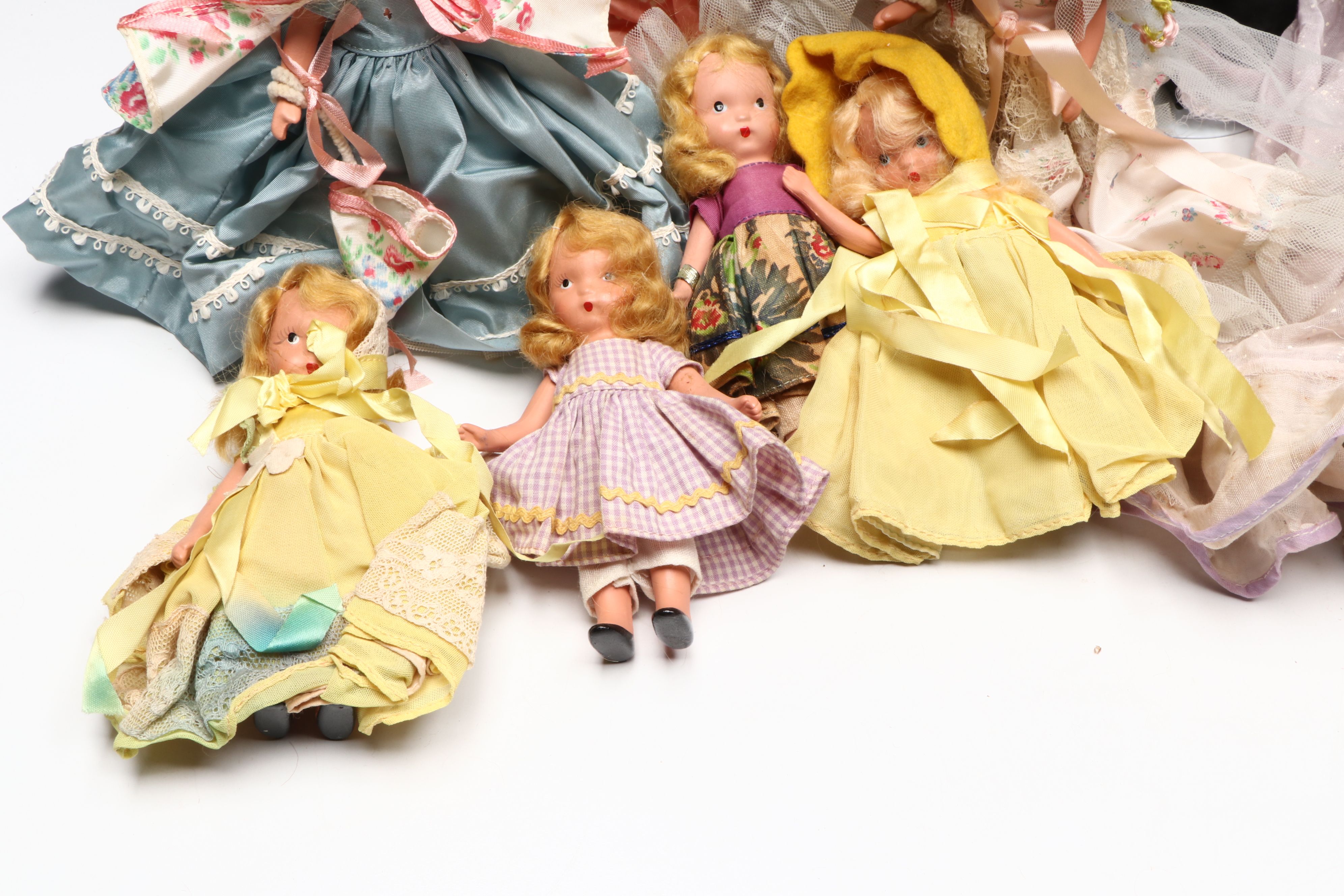 Antique Boudoir Doll with Knickerbocker, Nancy Ann and Other Vintage Dolls