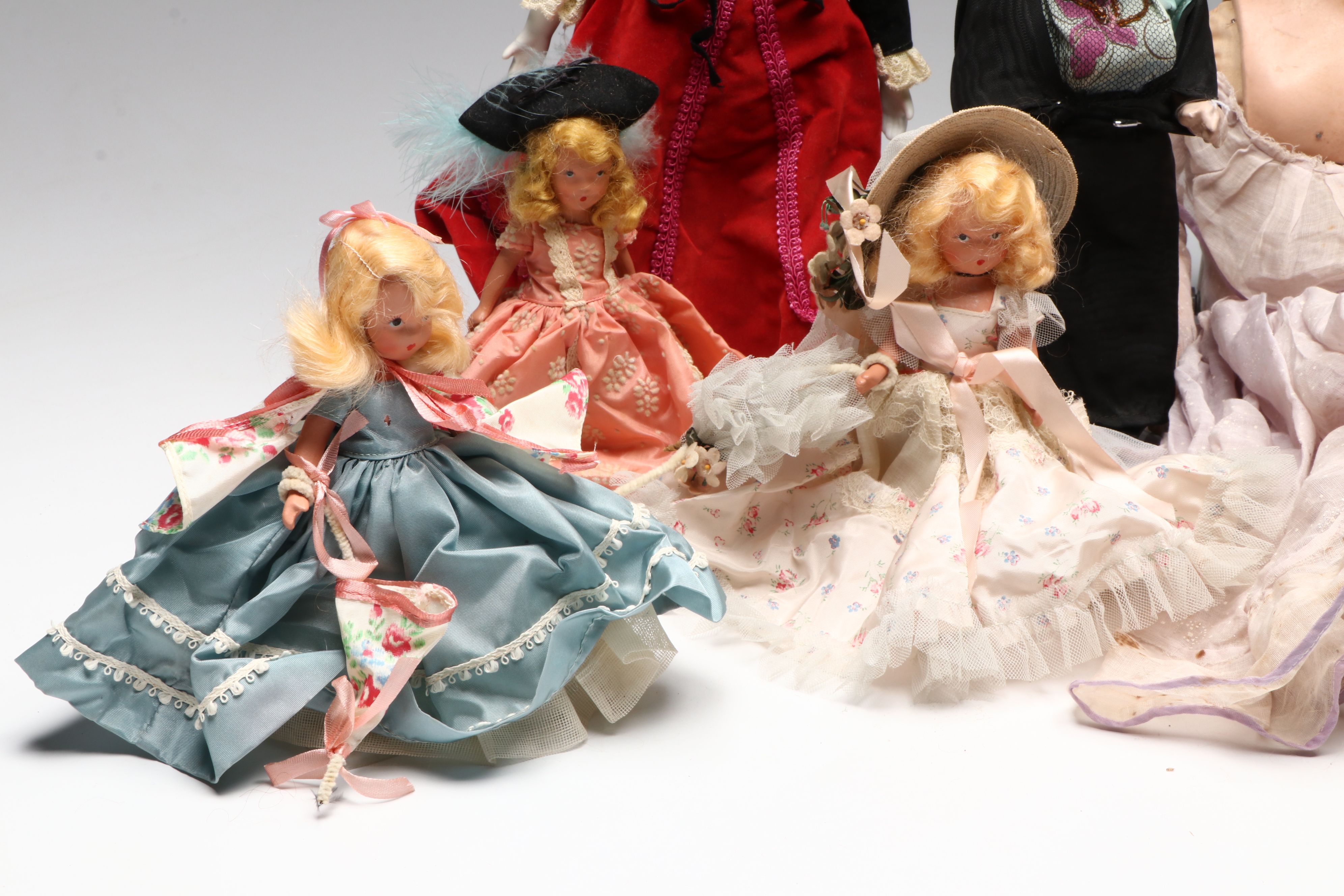 Antique Boudoir Doll with Knickerbocker, Nancy Ann and Other Vintage Dolls