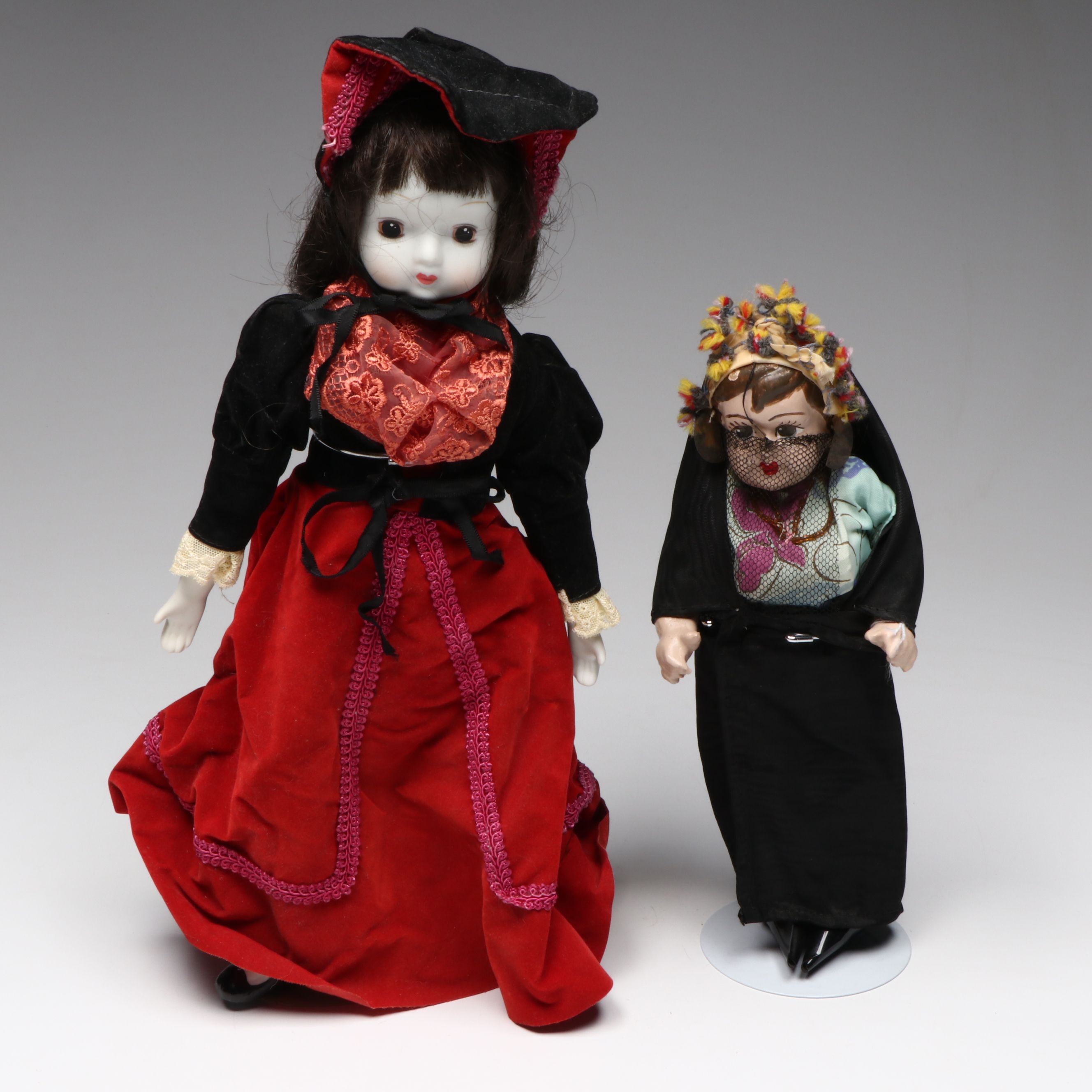 Antique Boudoir Doll with Knickerbocker, Nancy Ann and Other Vintage Dolls