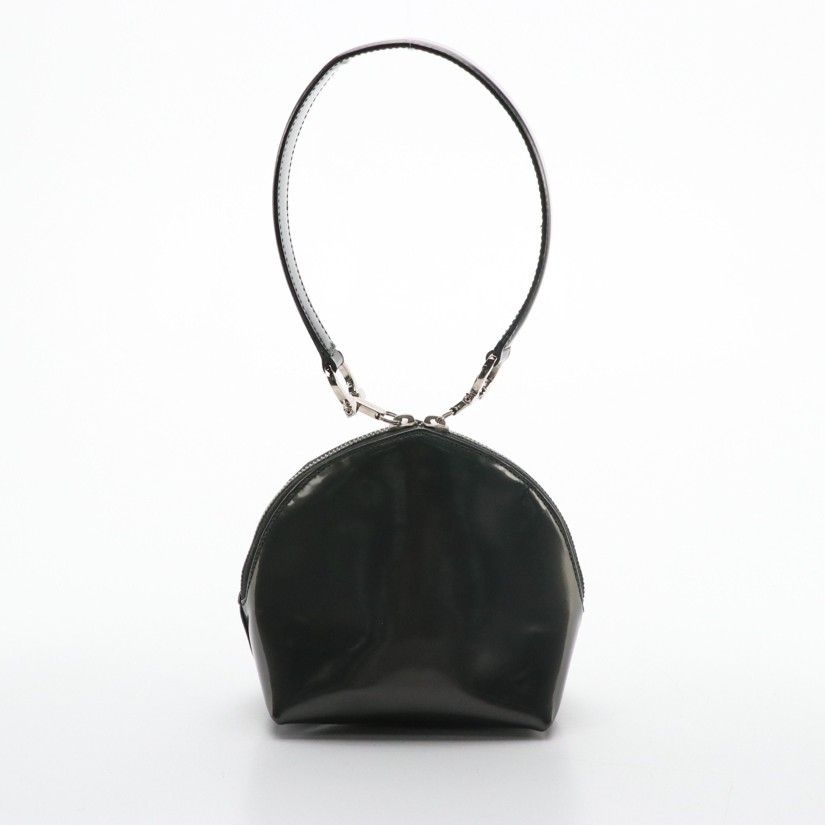 Salvatore Ferragamo Top Handle Mini Dome Bag in Patent Leather