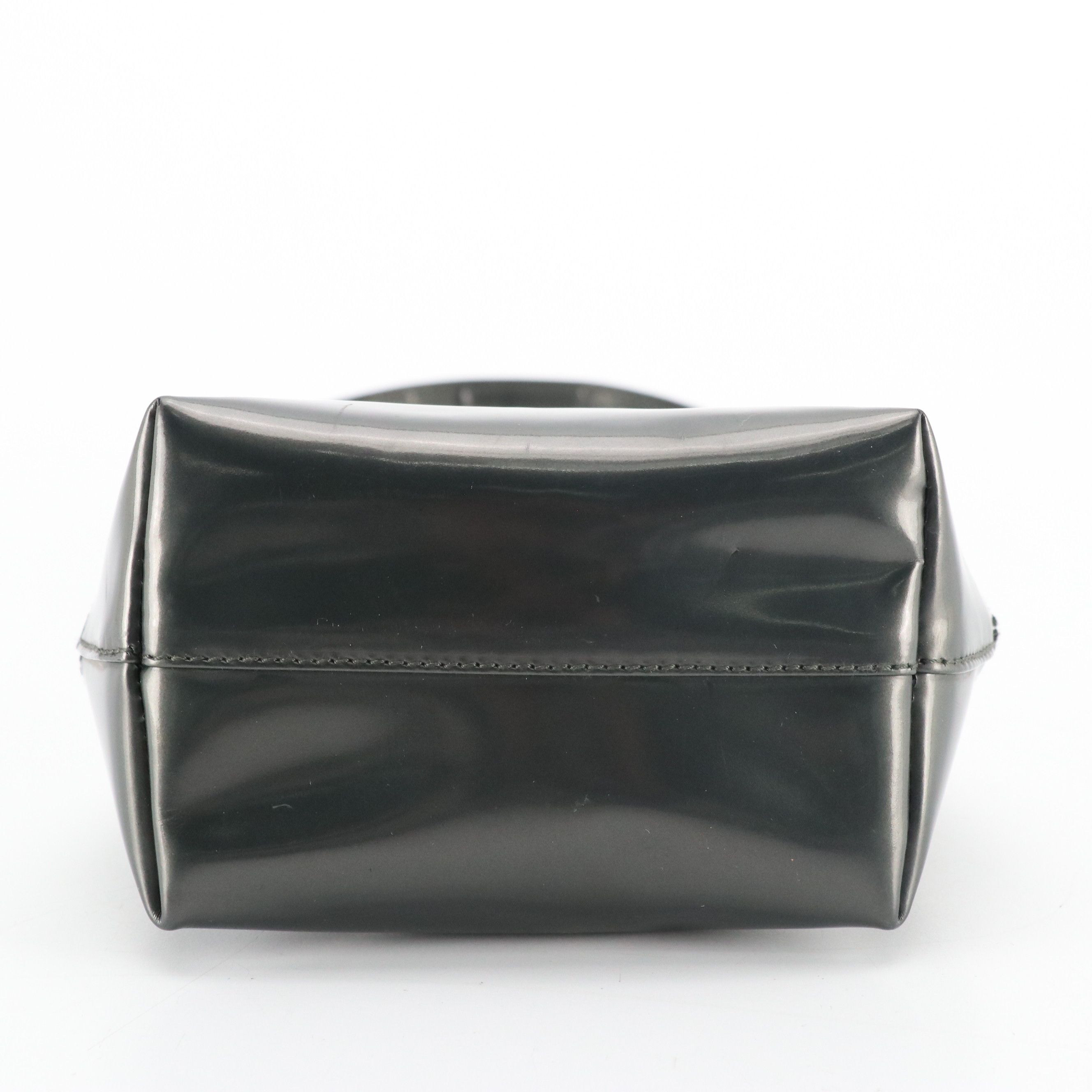 Salvatore Ferragamo Top Handle Mini Dome Bag in Patent Leather
