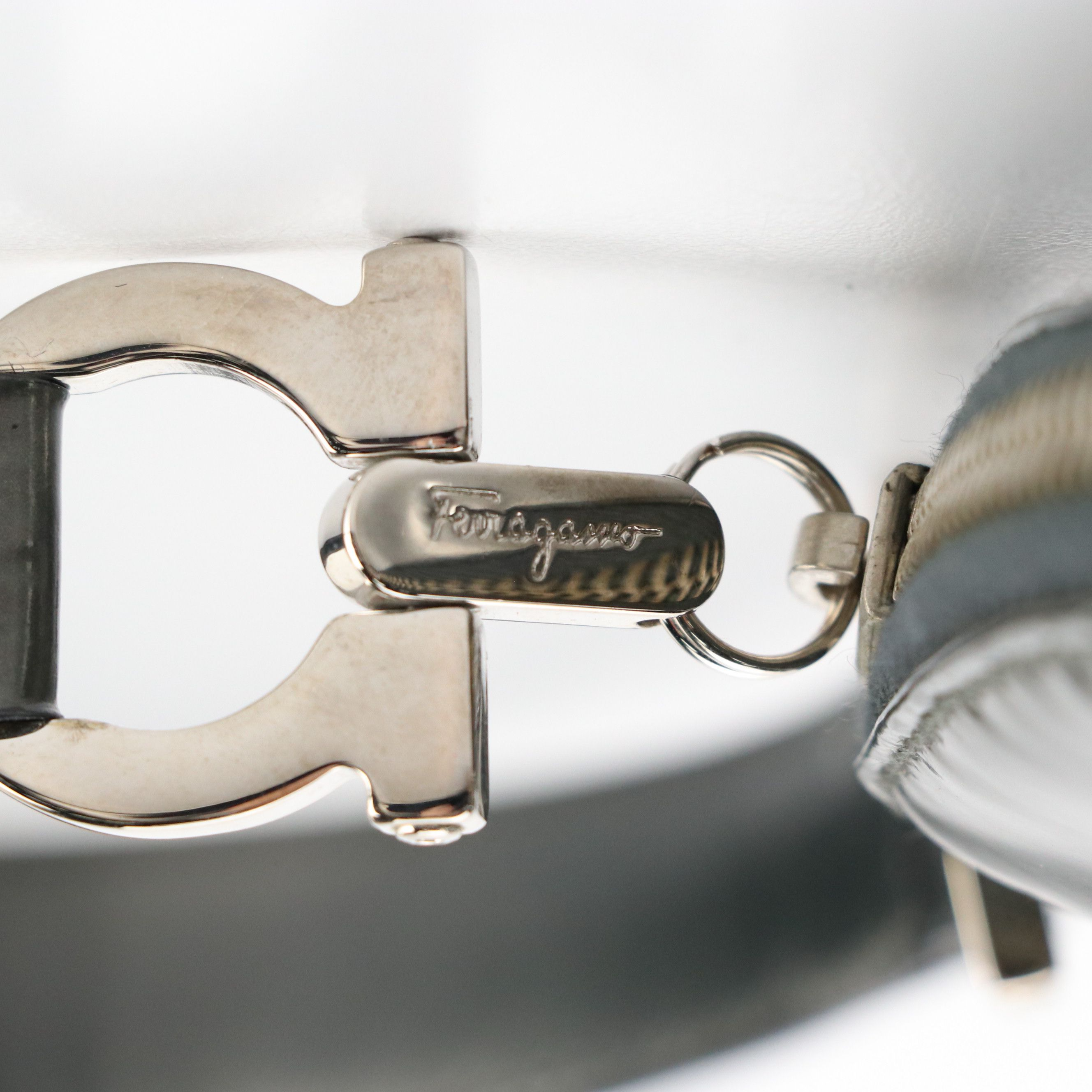 Salvatore Ferragamo Top Handle Mini Dome Bag in Patent Leather