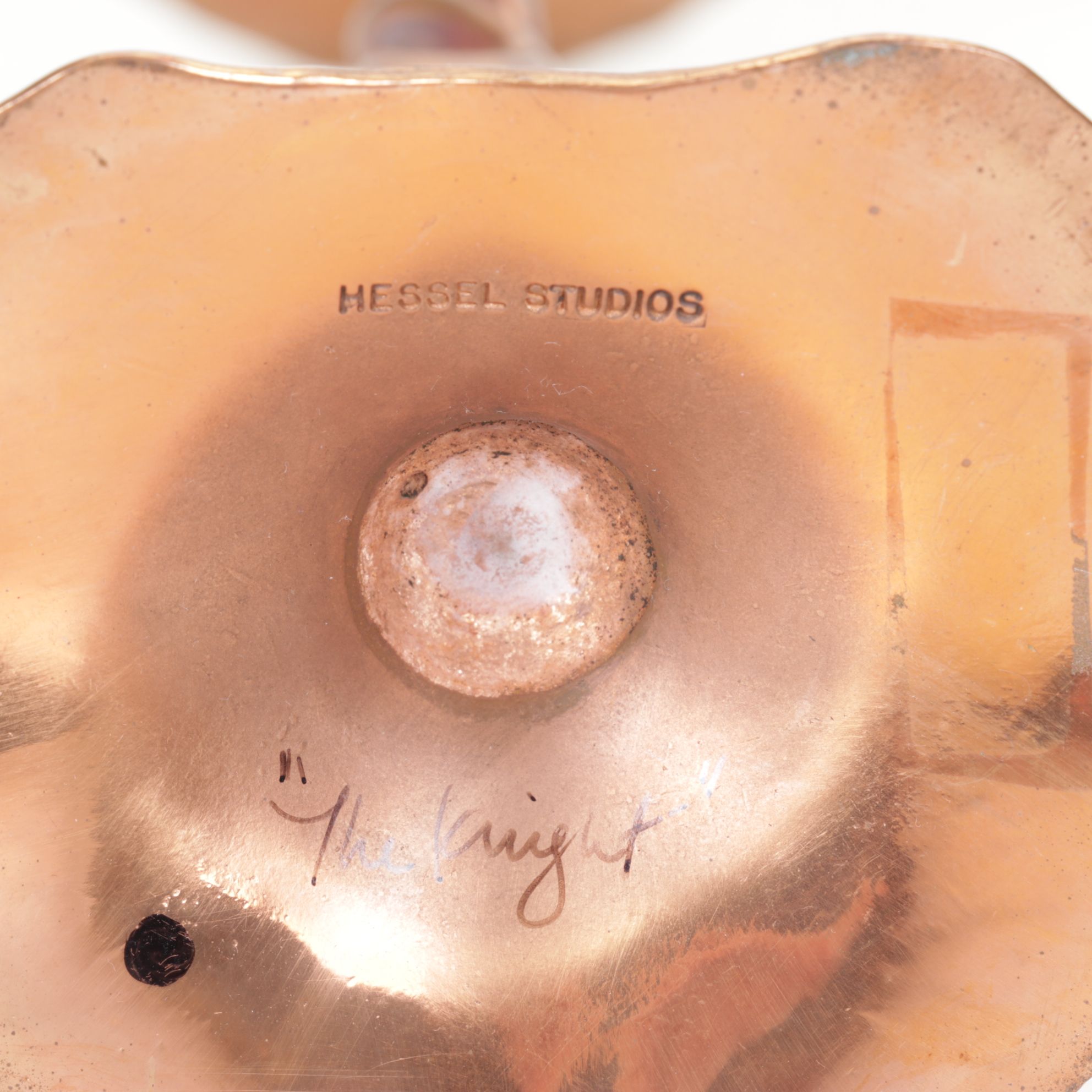 Hessel Studios Hand Wrought Hammered Copper Candlesticks