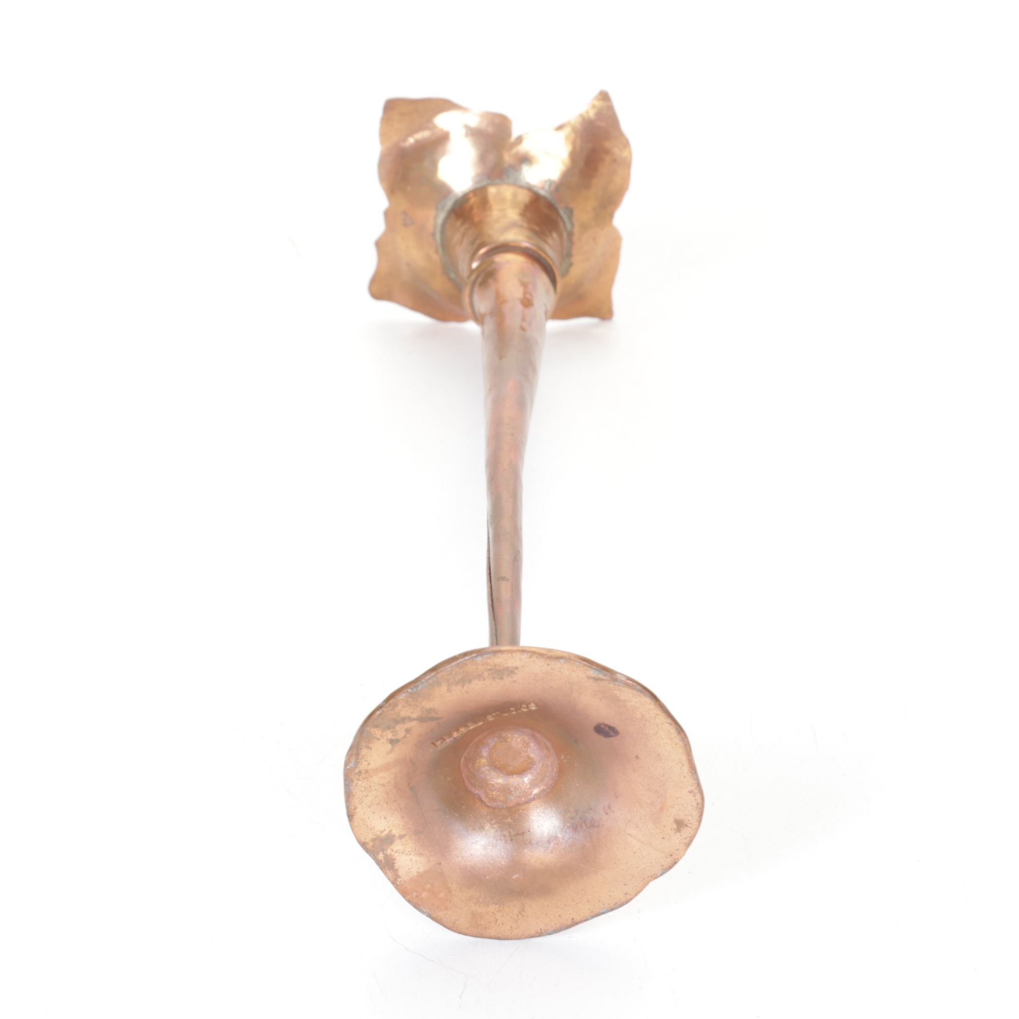 Hessel Studios Hand Wrought Hammered Copper Candlesticks