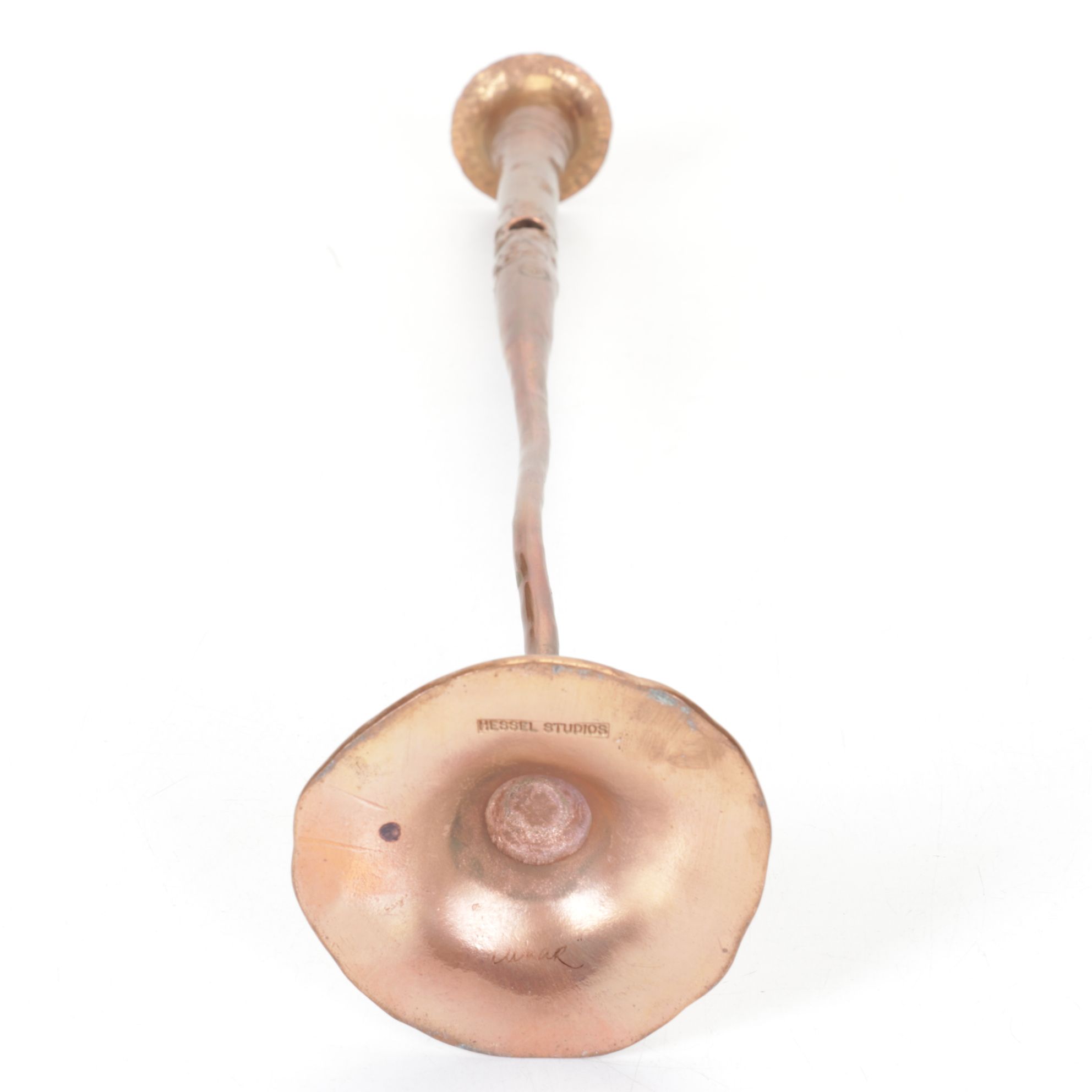 Hessel Studios Hand Wrought Hammered Copper Candlesticks