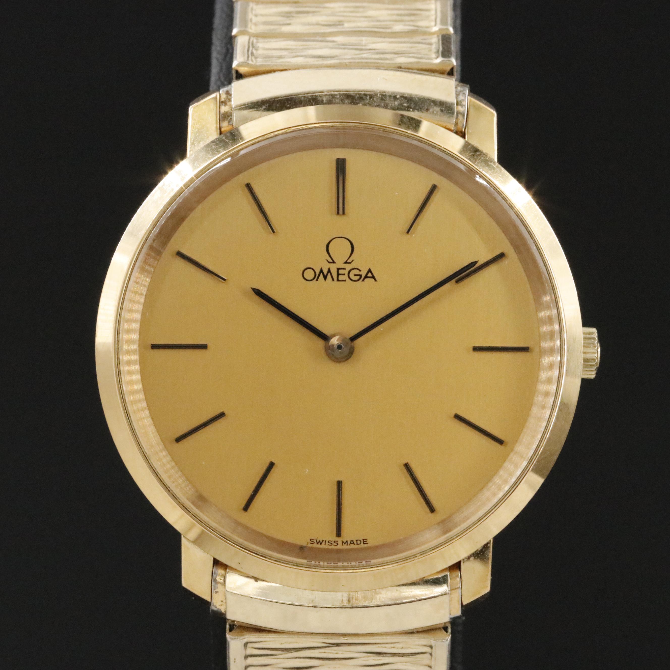Omega DeVille Gold-Plated Vintage Watch c.1973