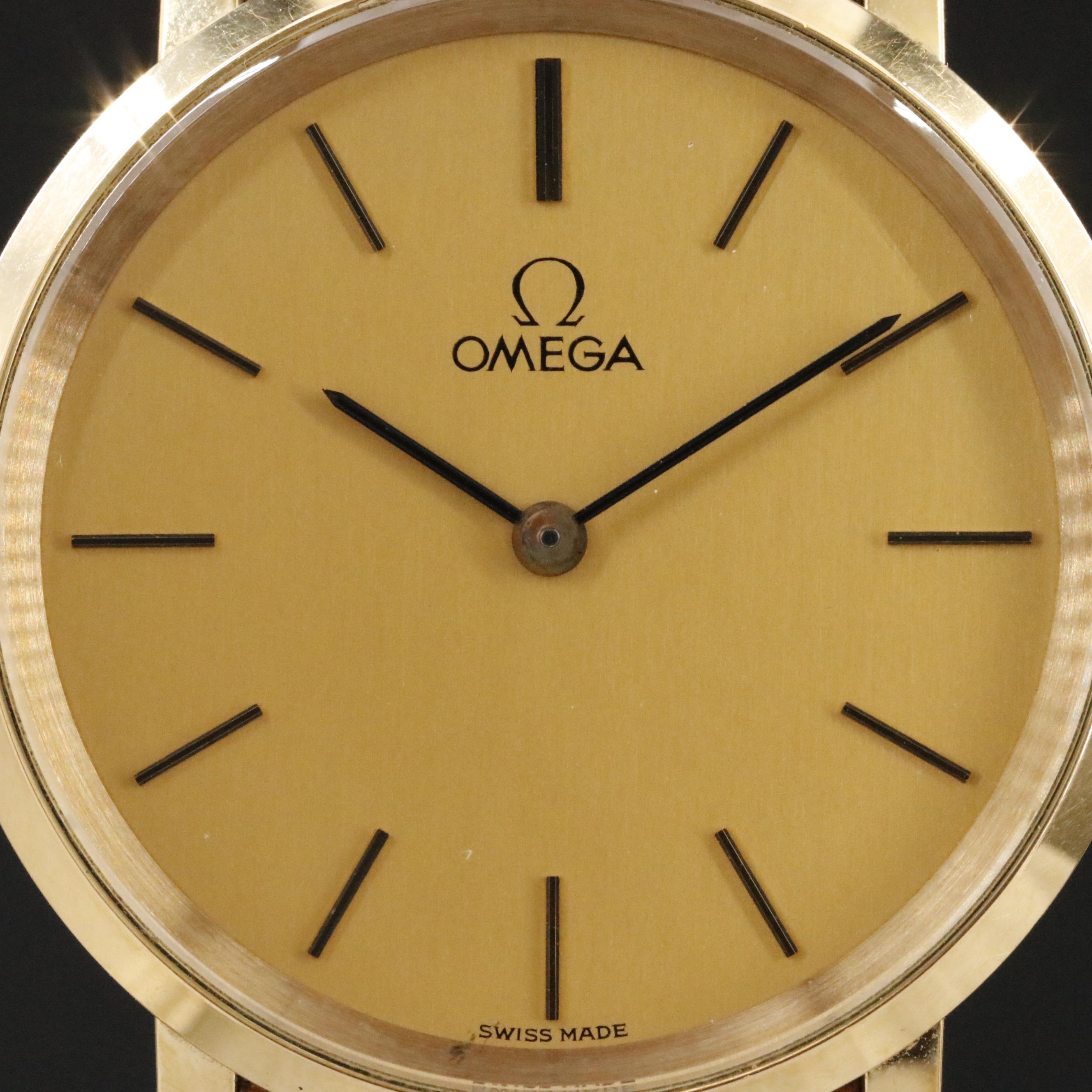 Omega DeVille Gold-Plated Vintage Watch c.1973