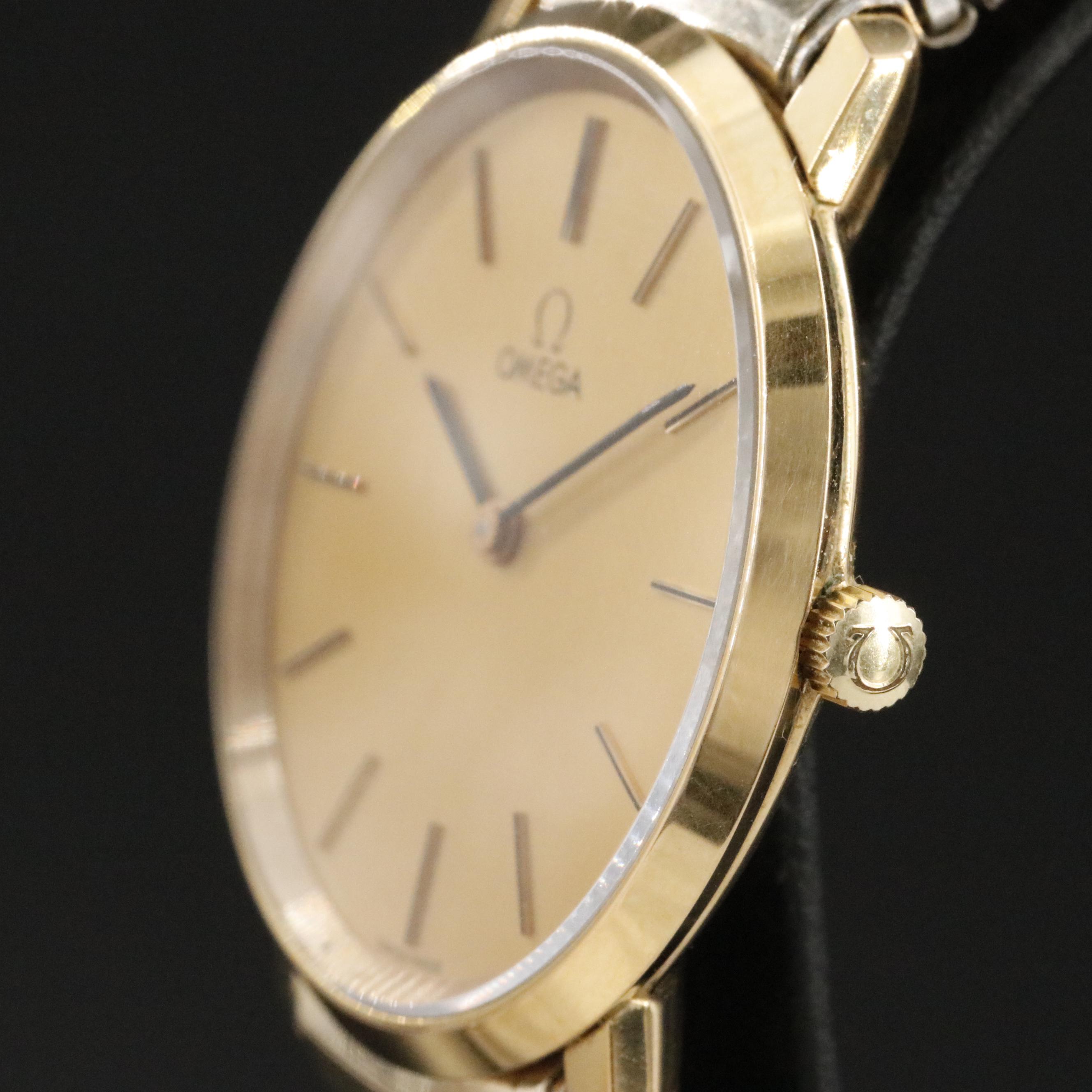 Omega DeVille Gold-Plated Vintage Watch c.1973