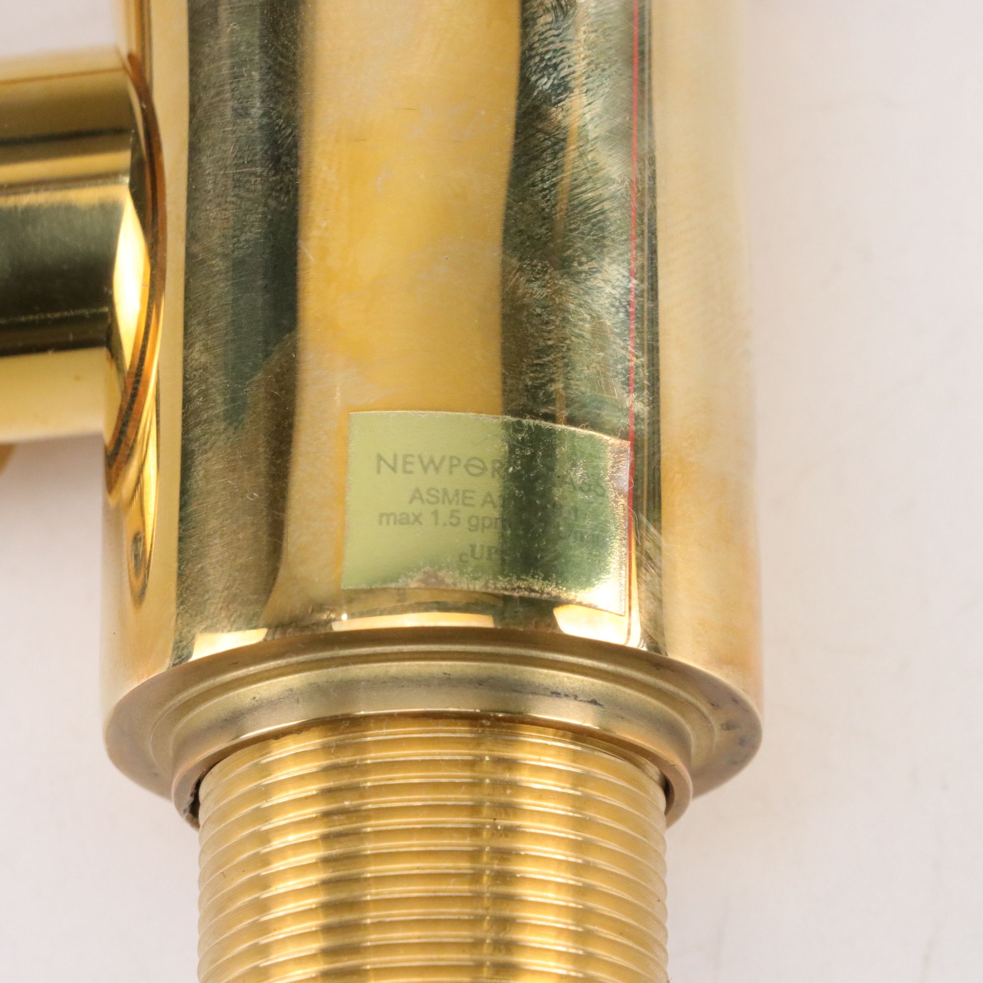 Newport Lacquered Brass Taft Pull-Down Kitchen Faucet