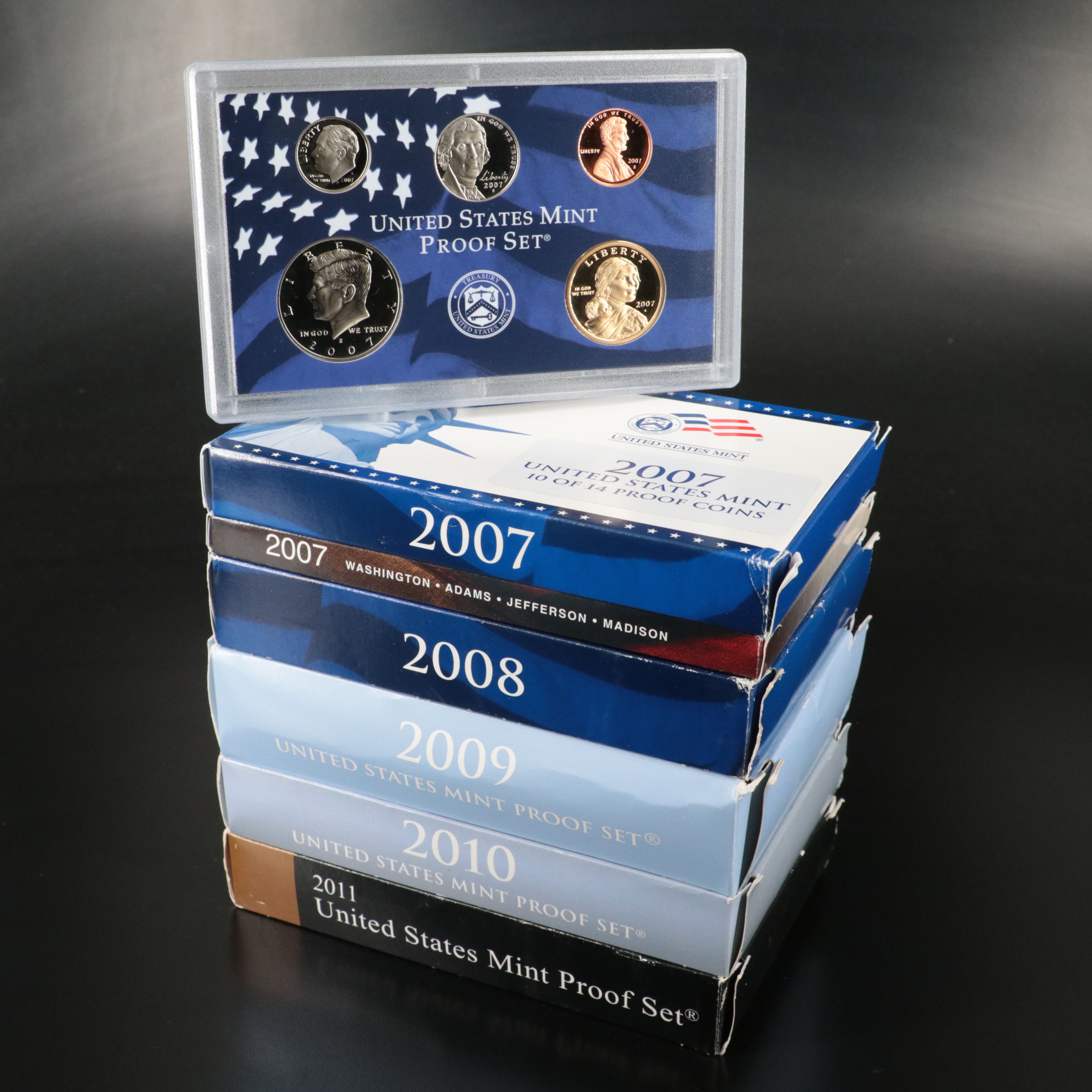 Five  Modern U.S. Proof Sets