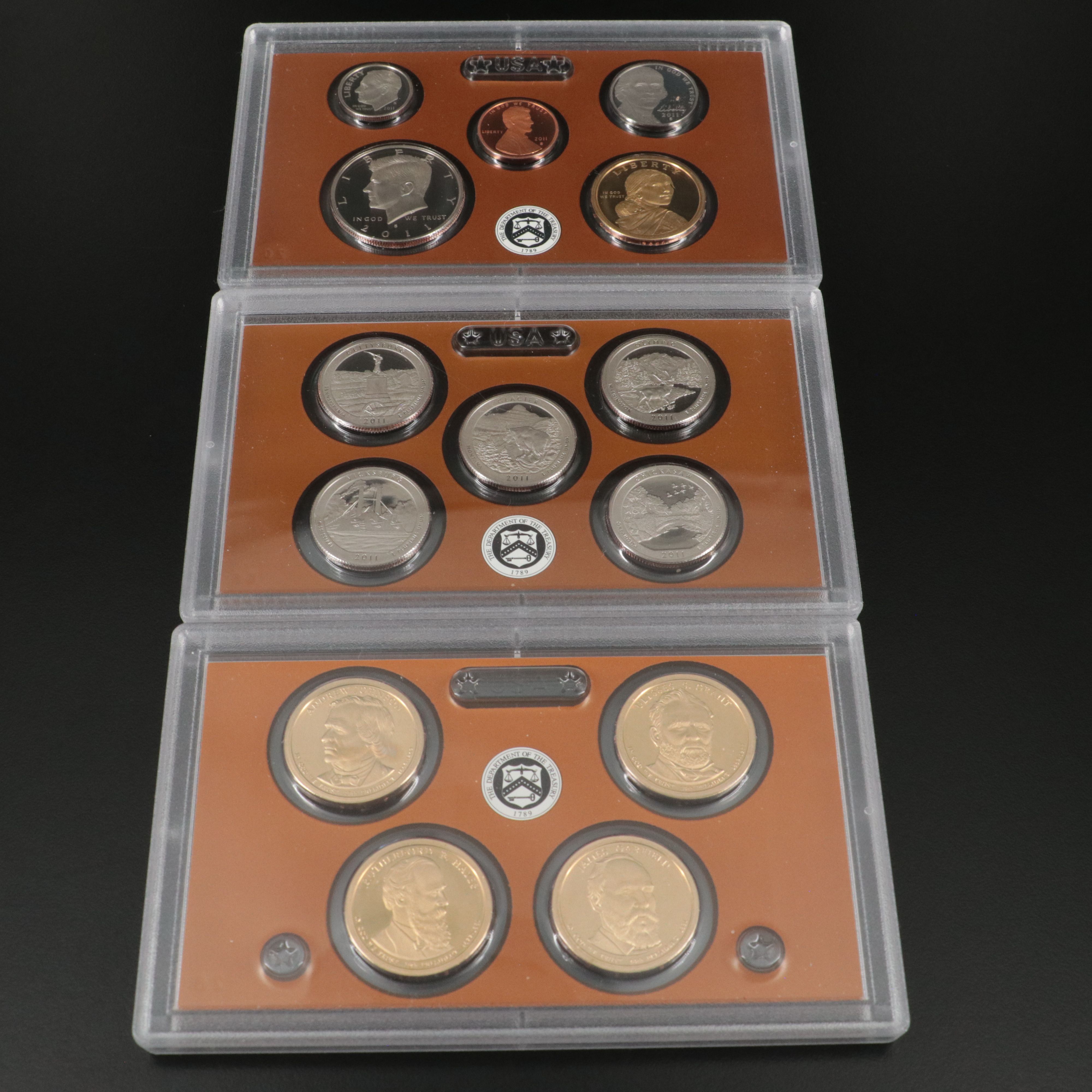 Five  Modern U.S. Proof Sets