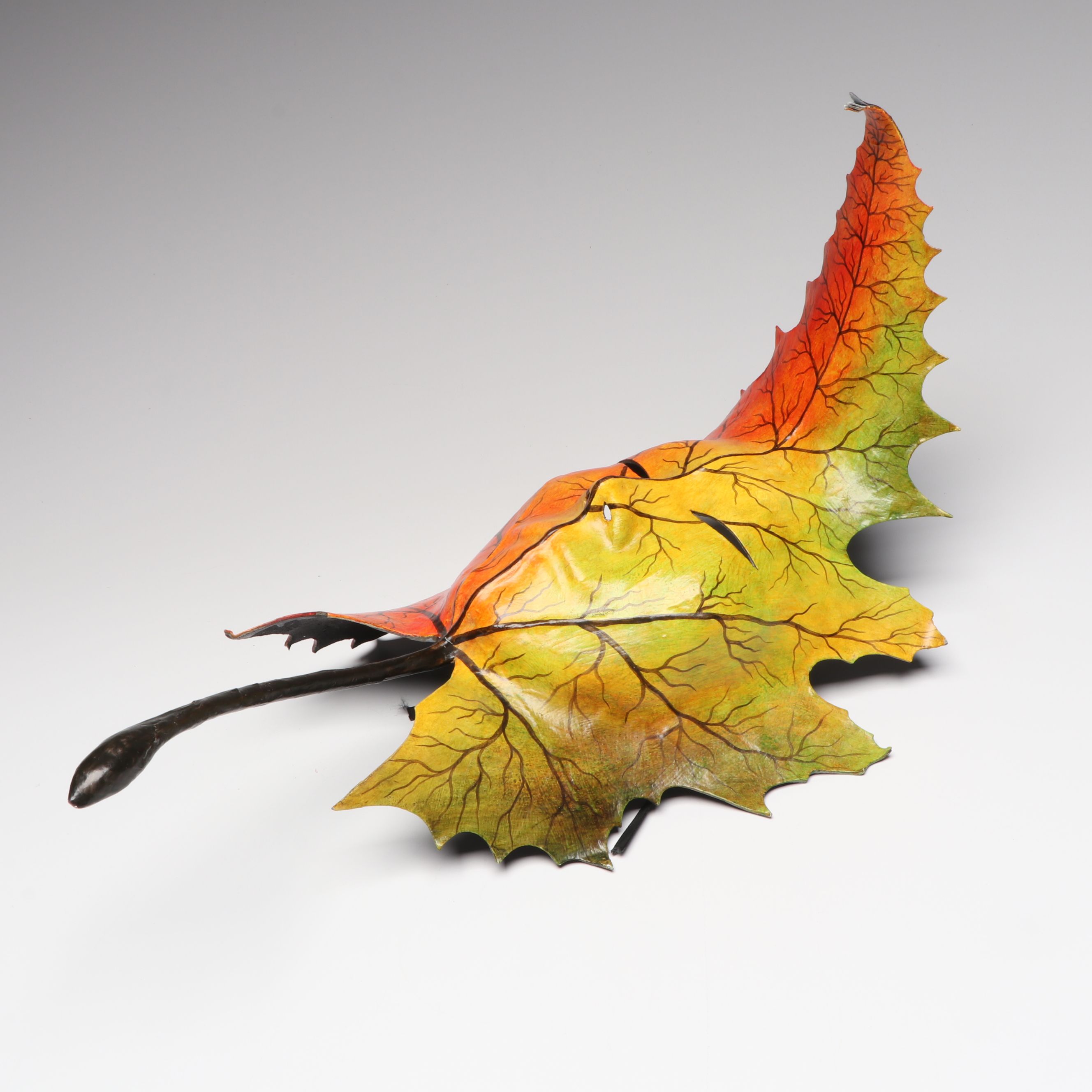 Italian Alice Handmade Papier-Mâché Leaf Mask