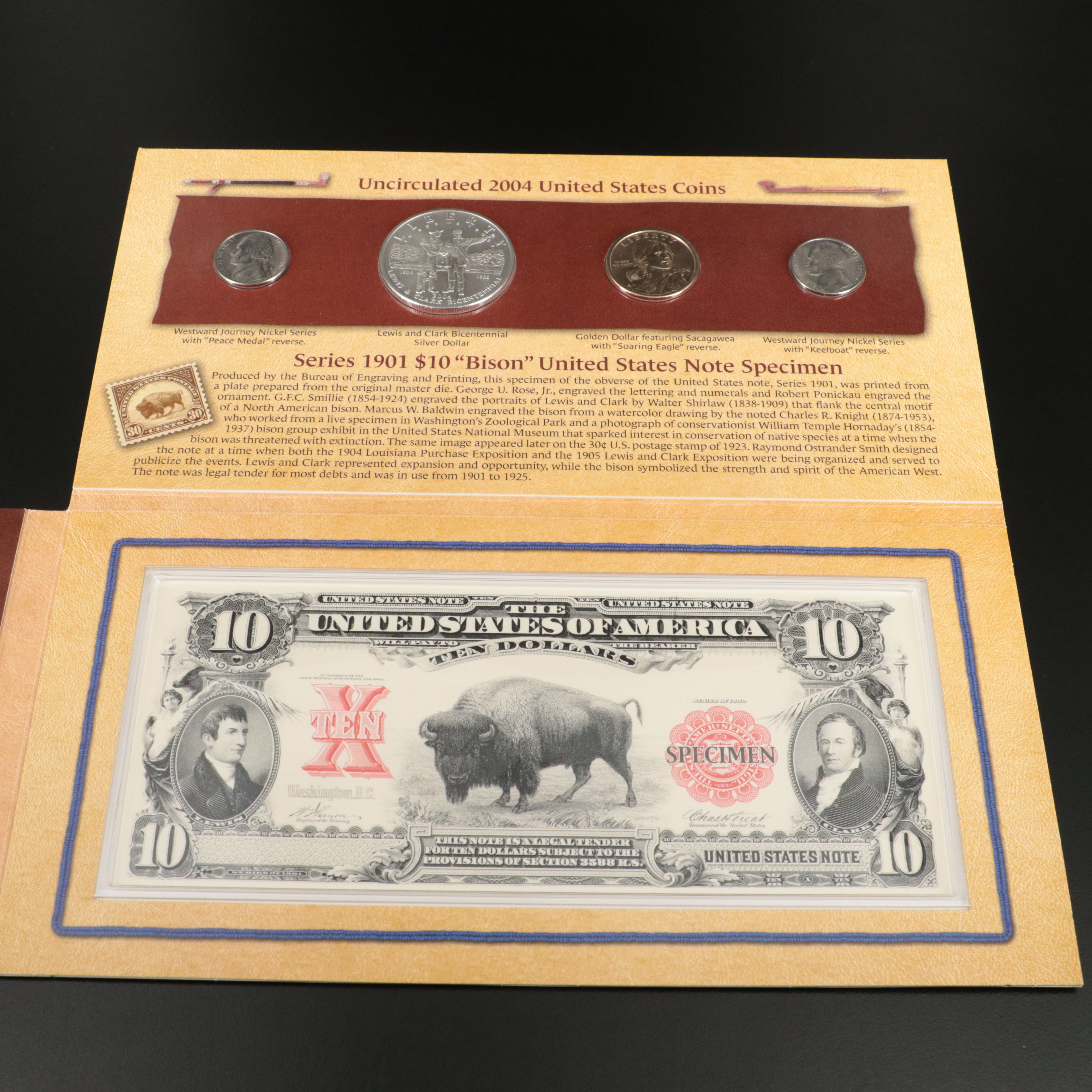 Modern Westward Journey Coin, Stamp, and Currency Set