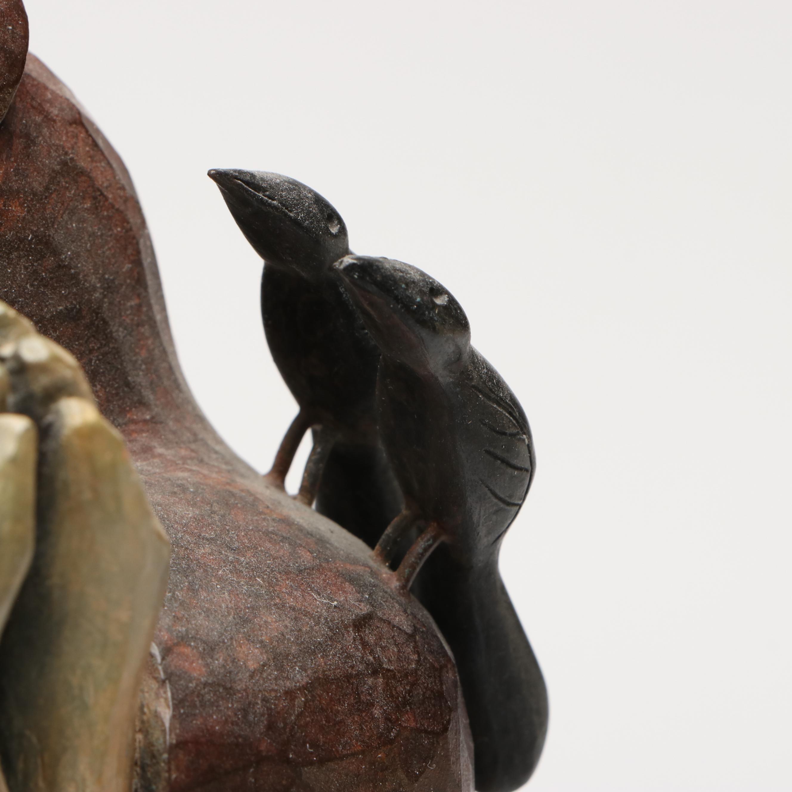 Folk Art Style Metal Saint Anthony of Padua