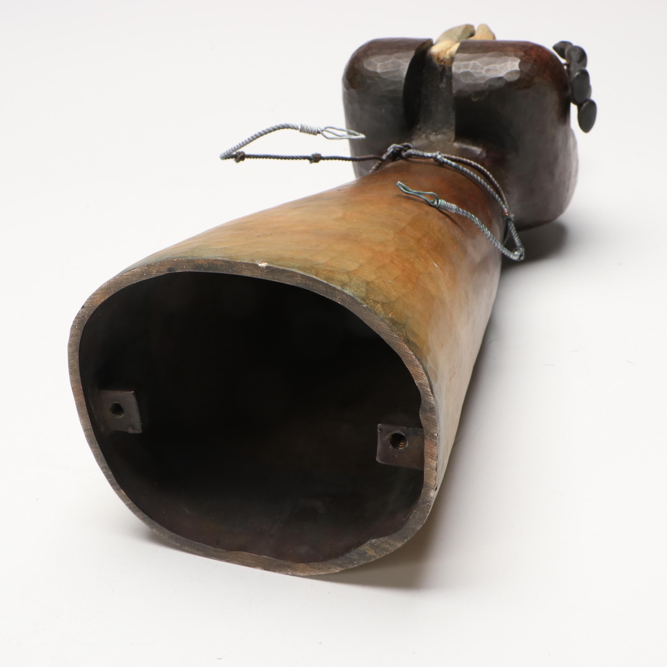 Folk Art Style Metal Saint Anthony of Padua