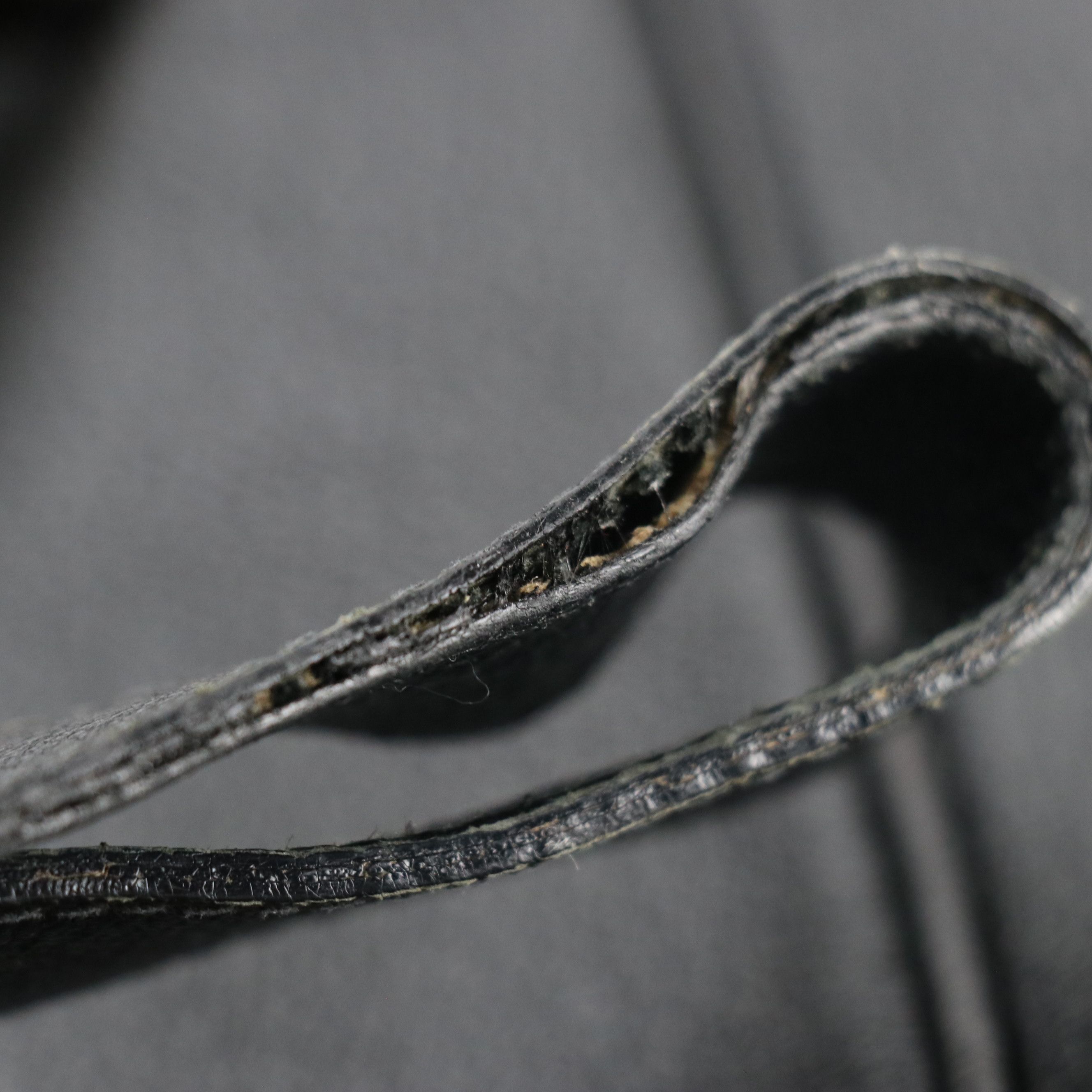 Gucci Black Suede Bamboo Handle Backpack with Grained Leather Trim