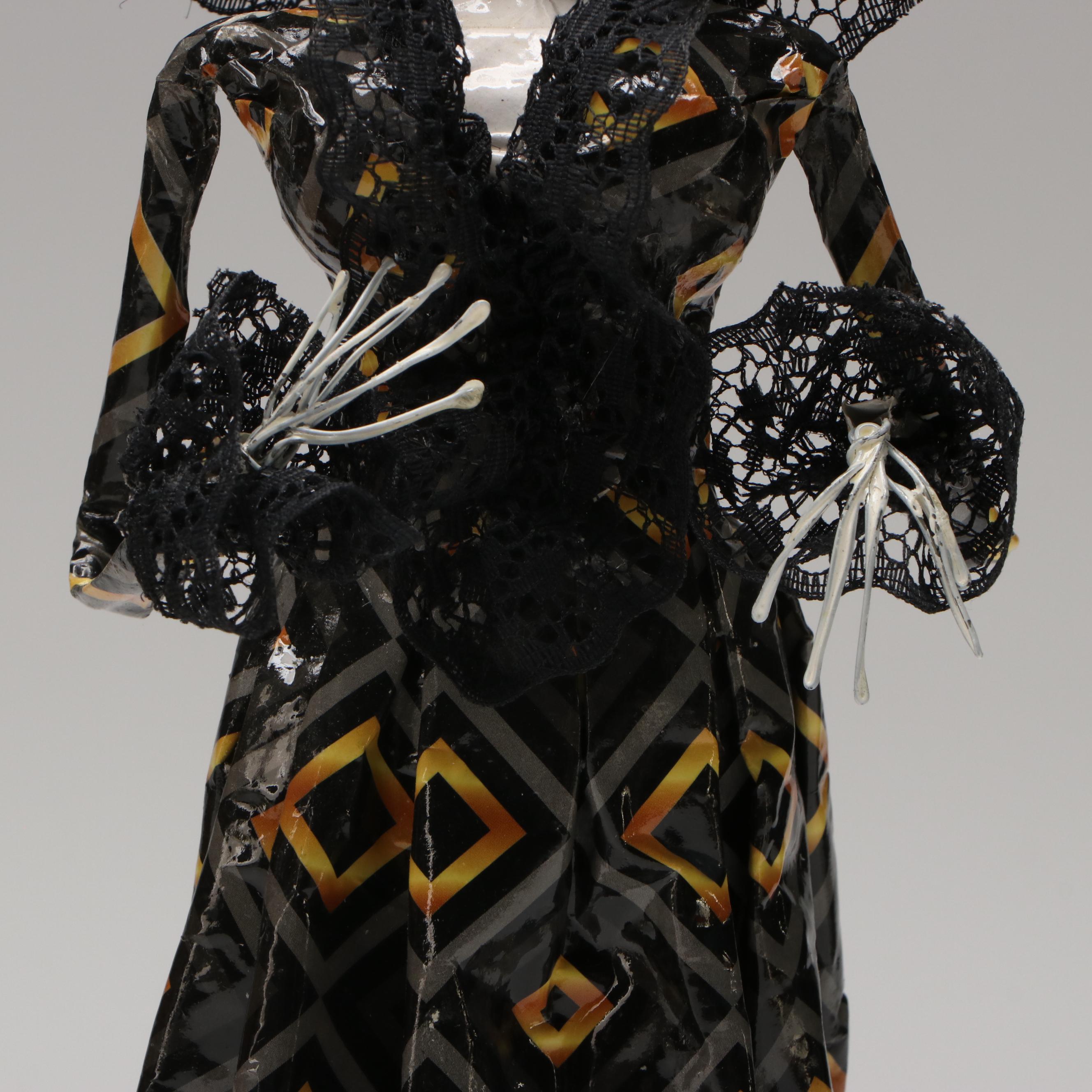 Mexican Folk Art Style La Calavera Catrina Figurines