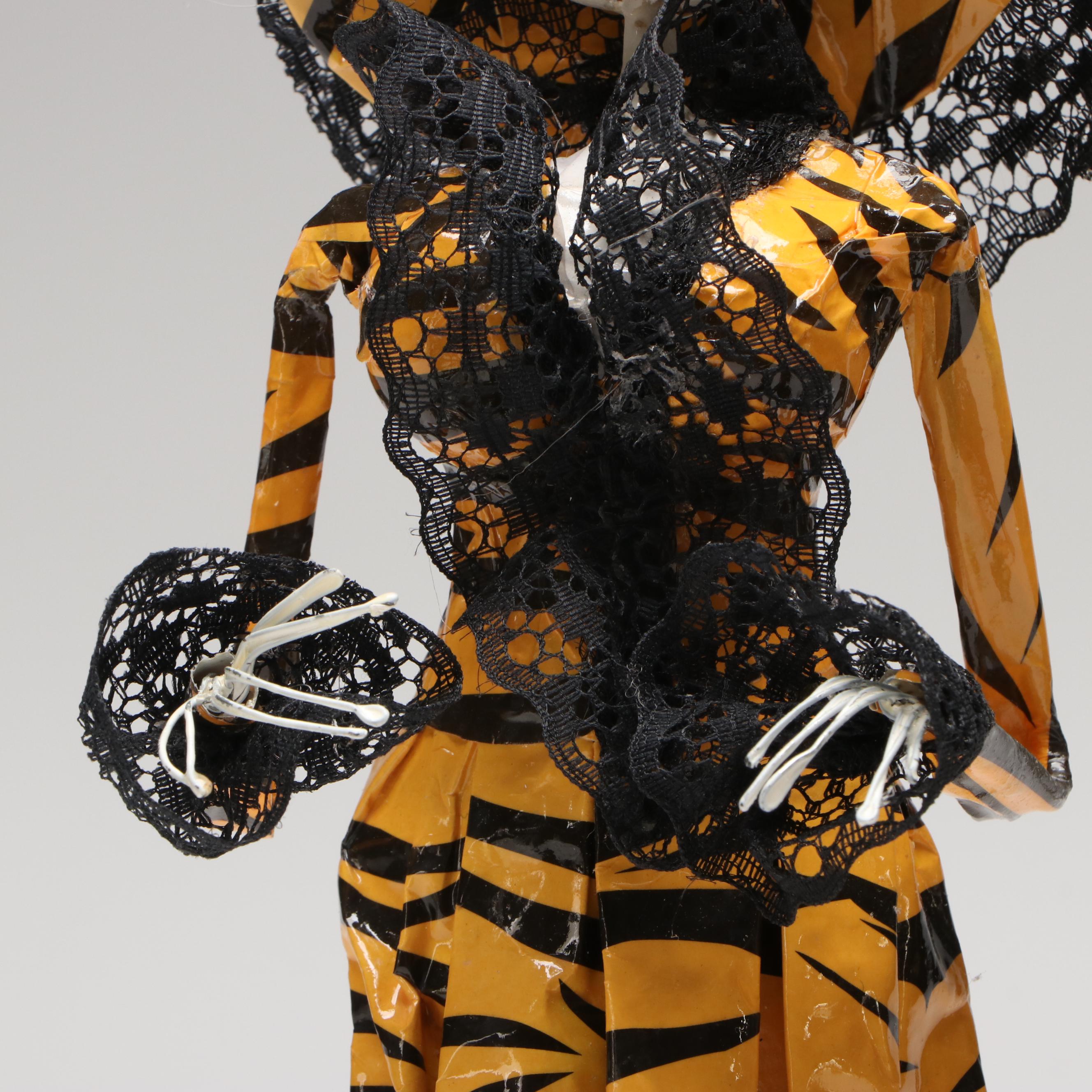 Mexican Folk Art Style La Calavera Catrina Figurines