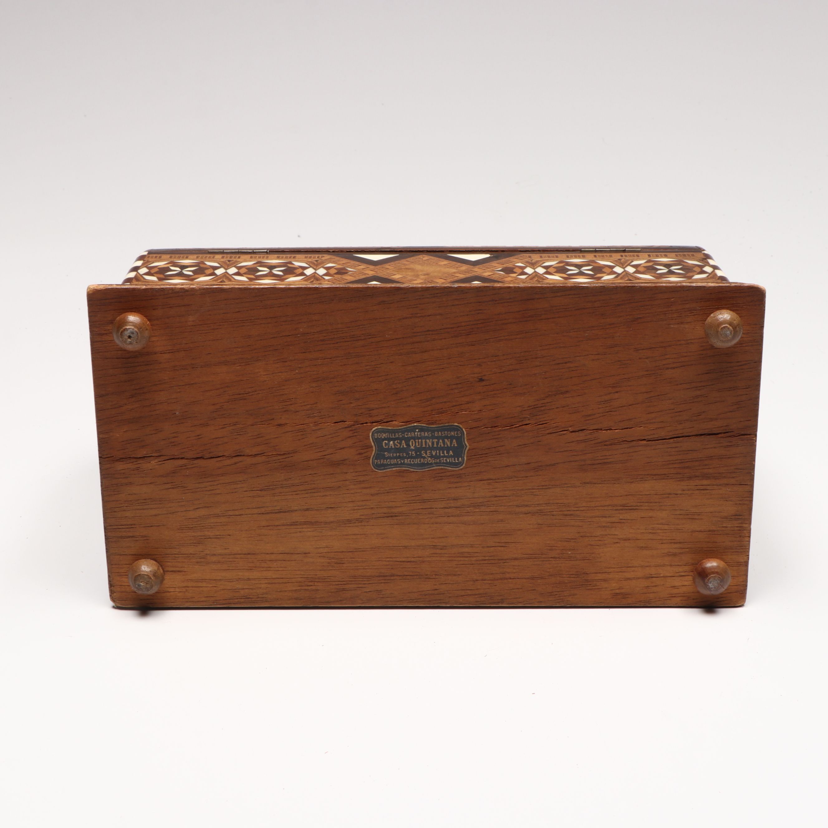 Casa Quintana Marquetry Inlaid Bone and Wood Box